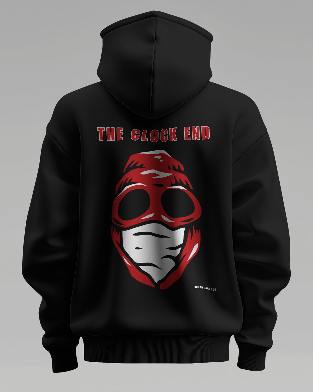 THE CLOCK END - North London Red Hoodie - Loud Edition