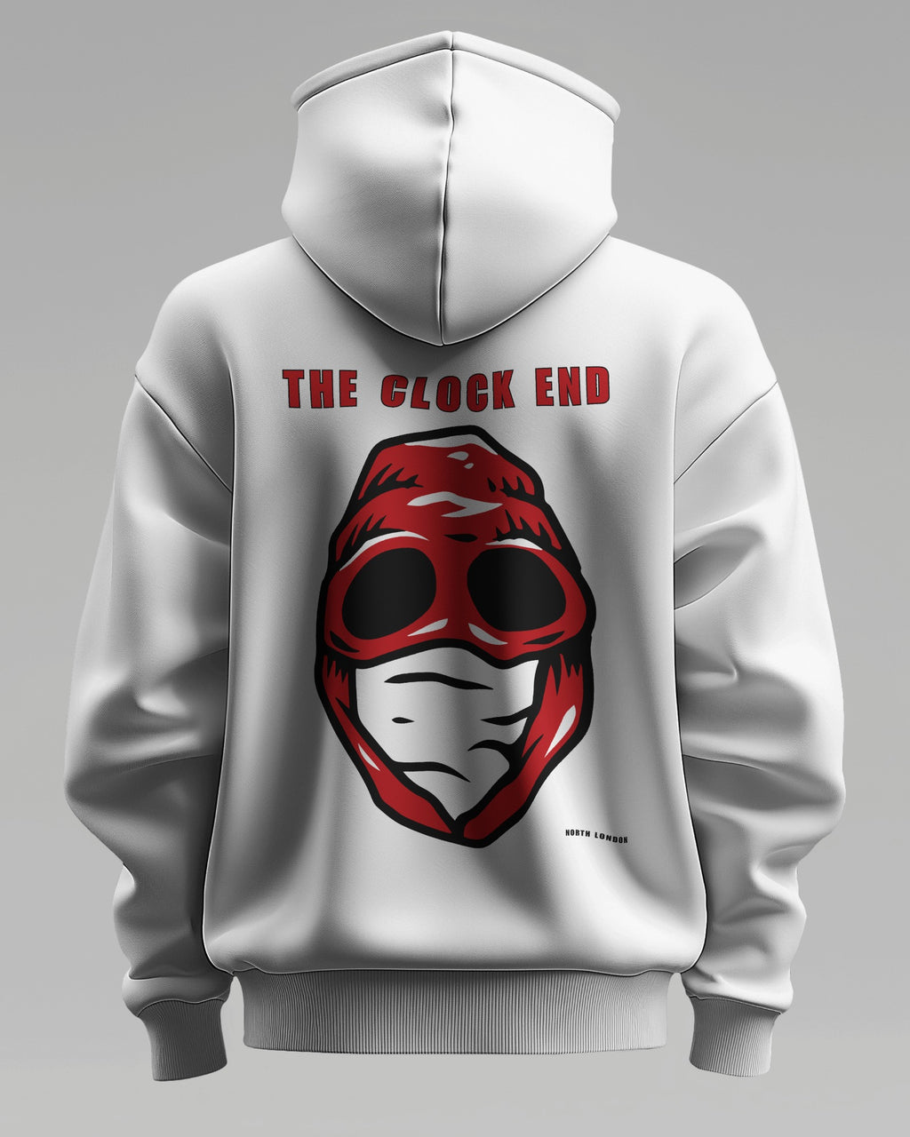 THE CLOCK END - North London Red Hoodie - Loud Edition