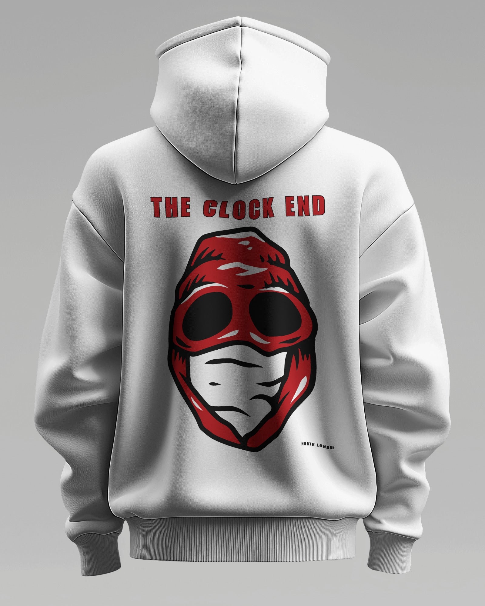 THE CLOCK END - North London Red Hoodie - Loud Edition