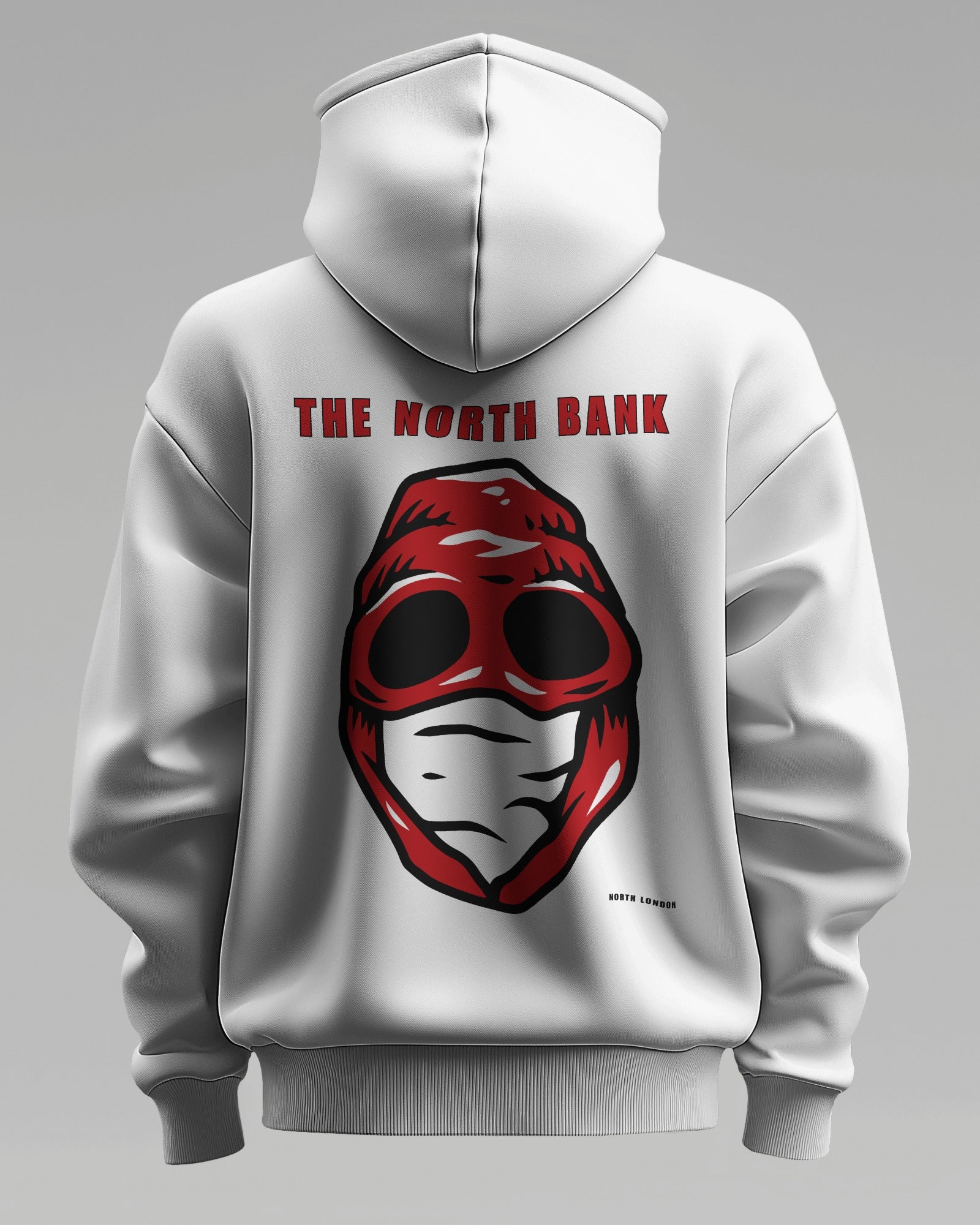 THE NORTH BANK - North London Red Hoodie - Loud Edition