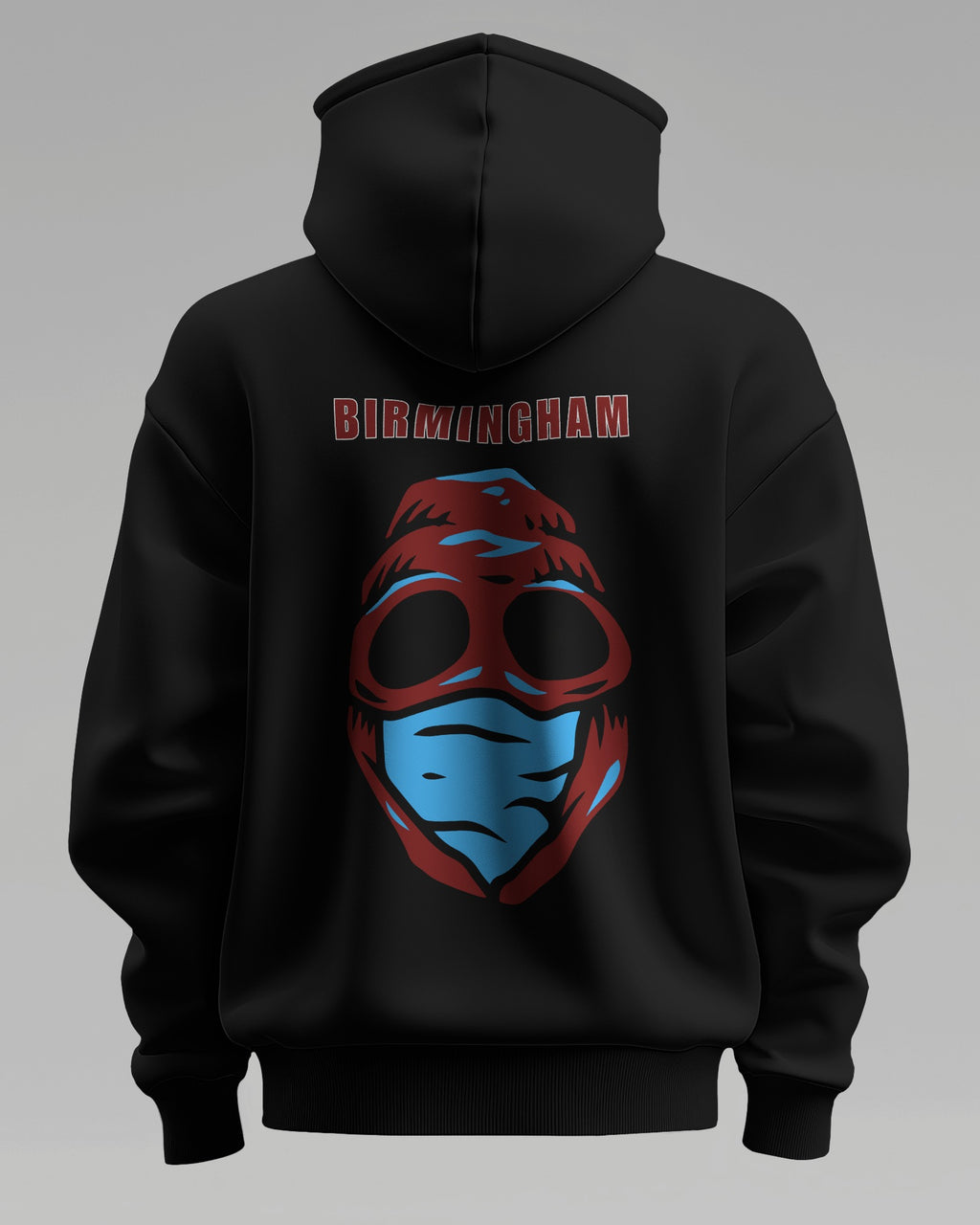 birmingham claret blue the regional series loud edition - Claret - Black Hoodie