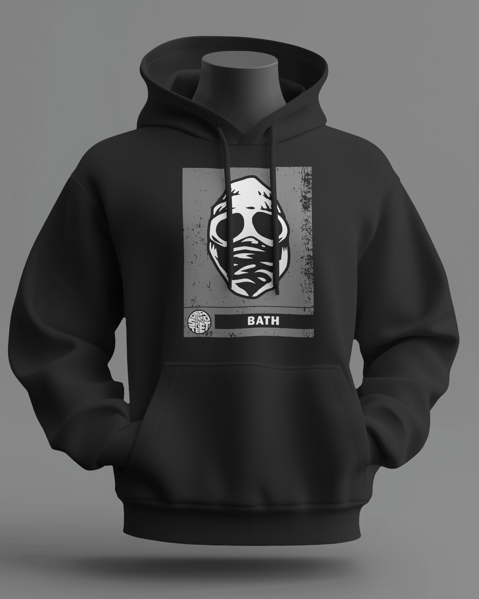 bath the regional series midweight hoodie - black