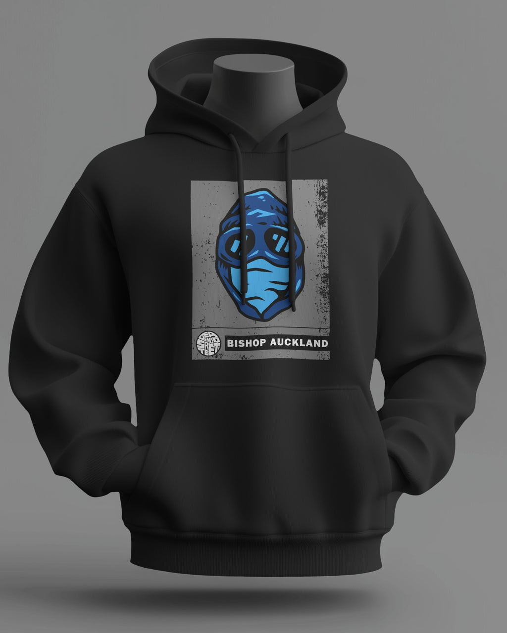 bishop auckland the regional series midweight hoodie - black