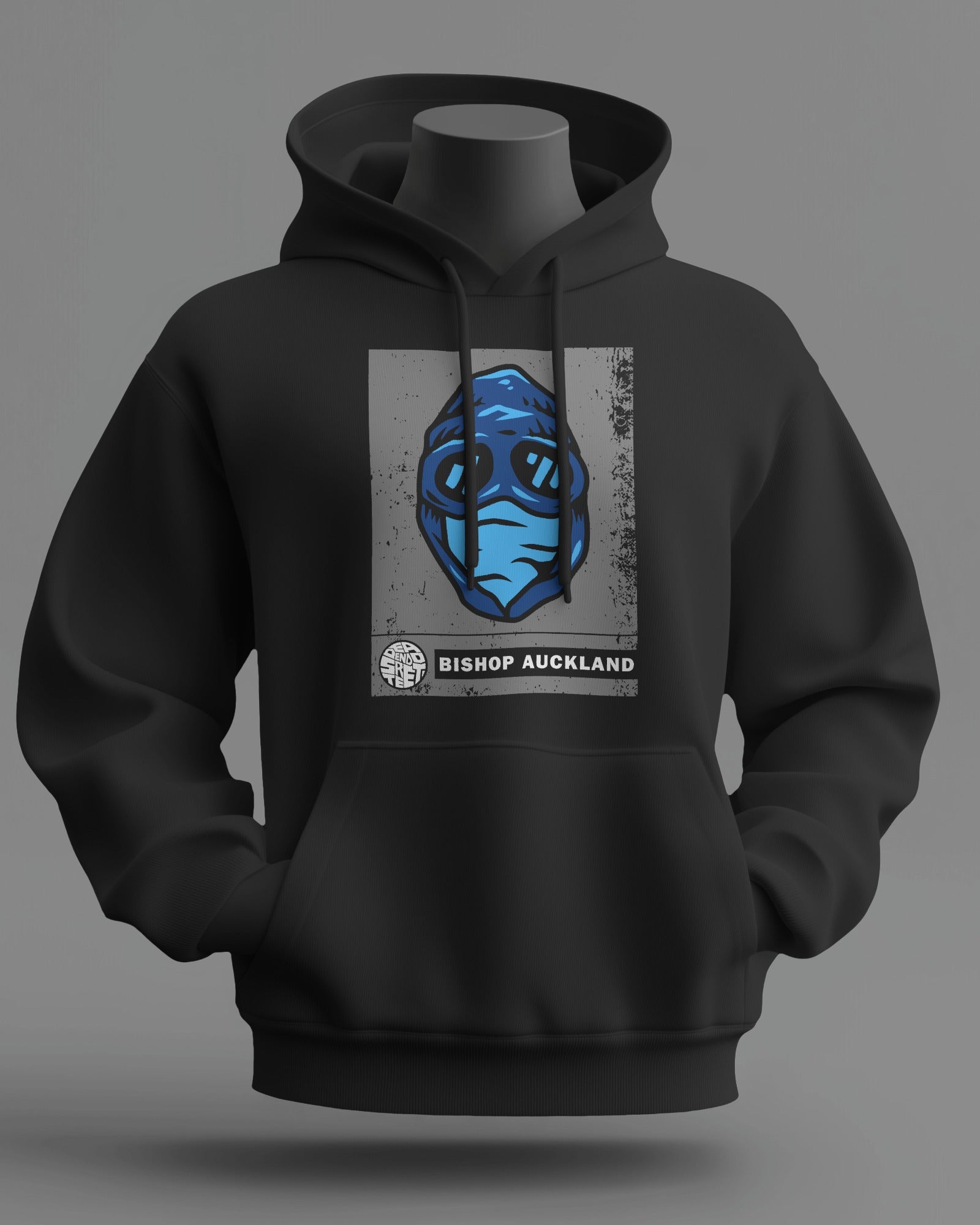 bishop auckland the regional series midweight hoodie - black