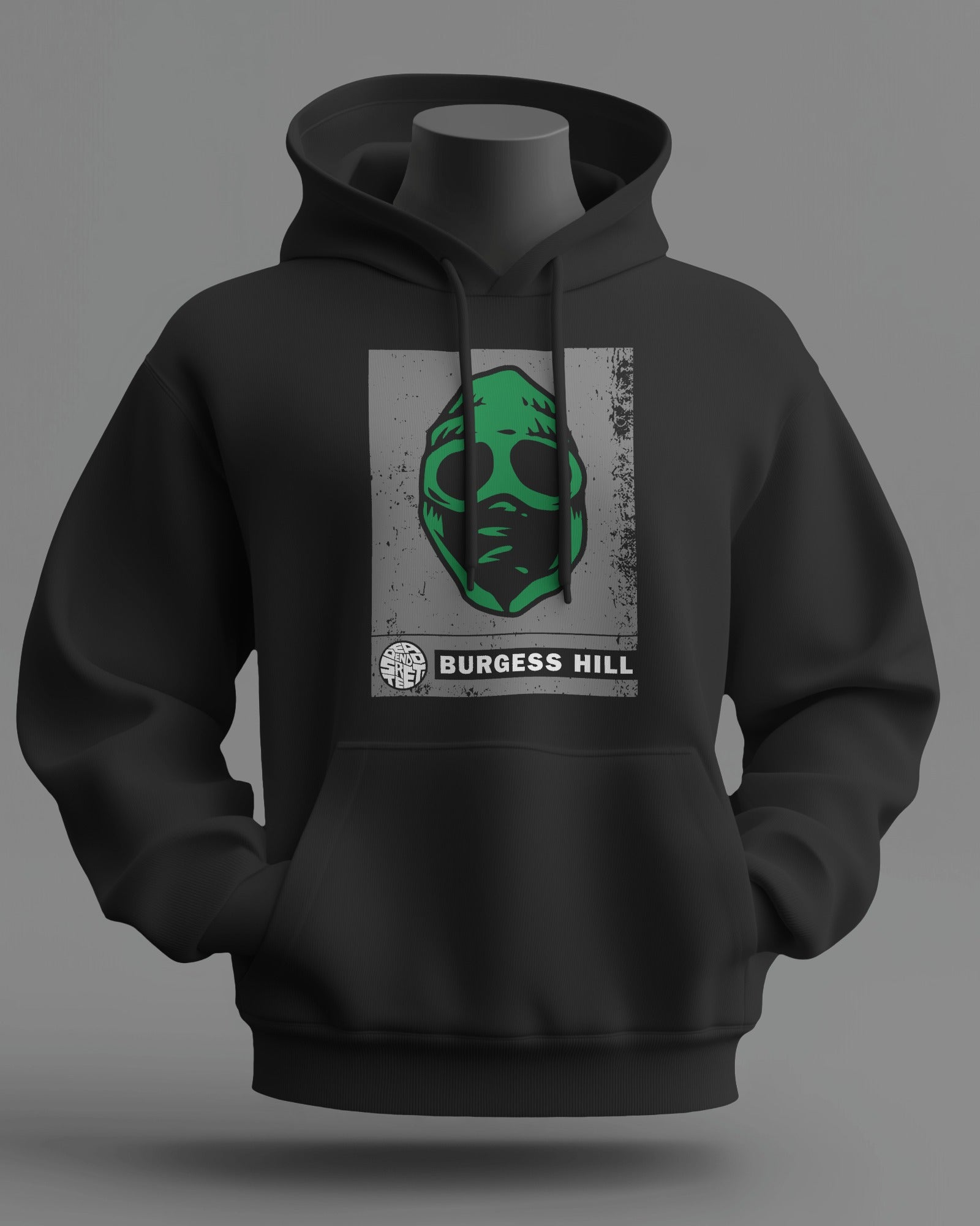 burgess hill the regional series midweight hoodie - black