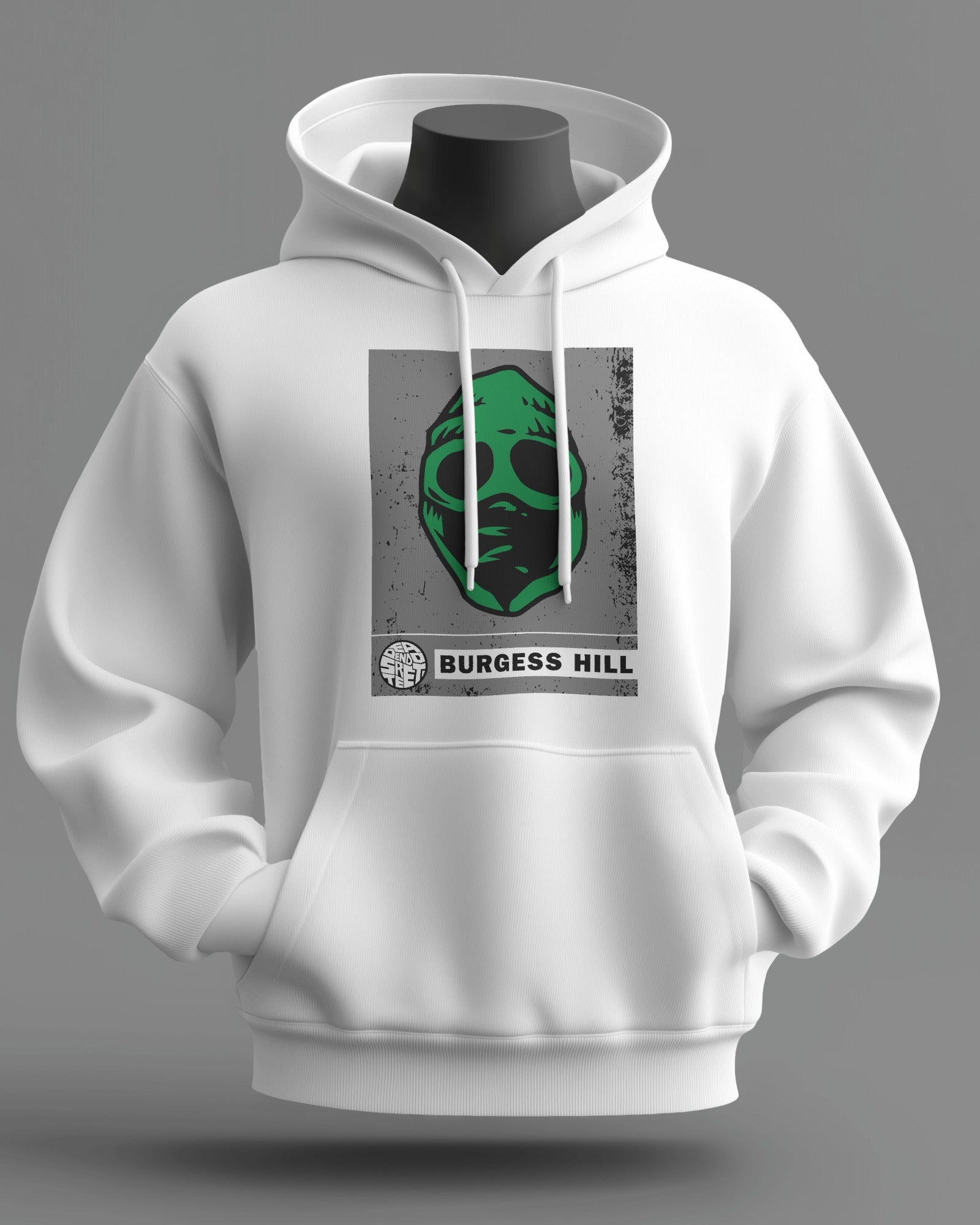 burgess hill the regional series midweight hoodie - white