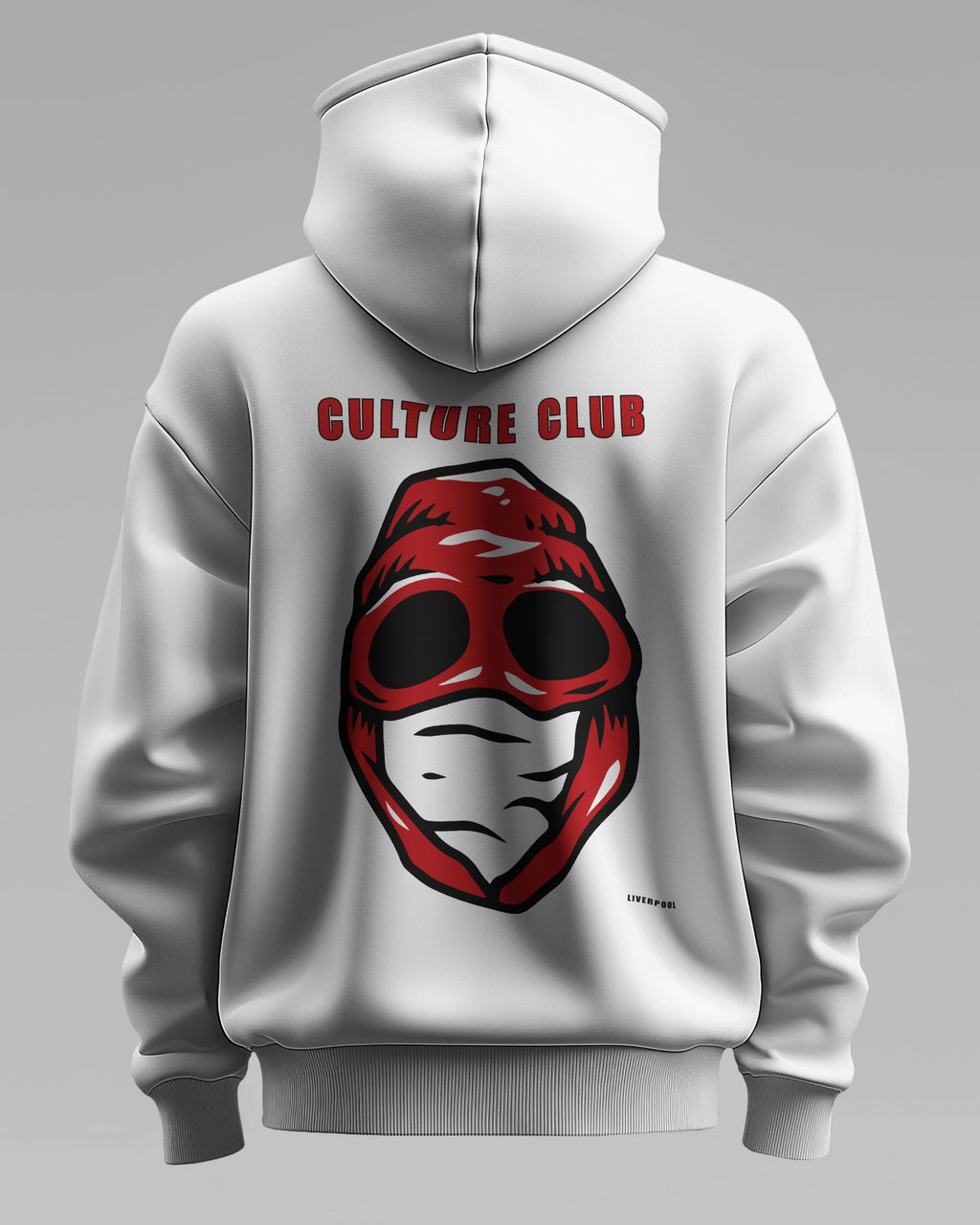 culture club liverpool the regional series hoodie loud edition - Red - Black Hoodie