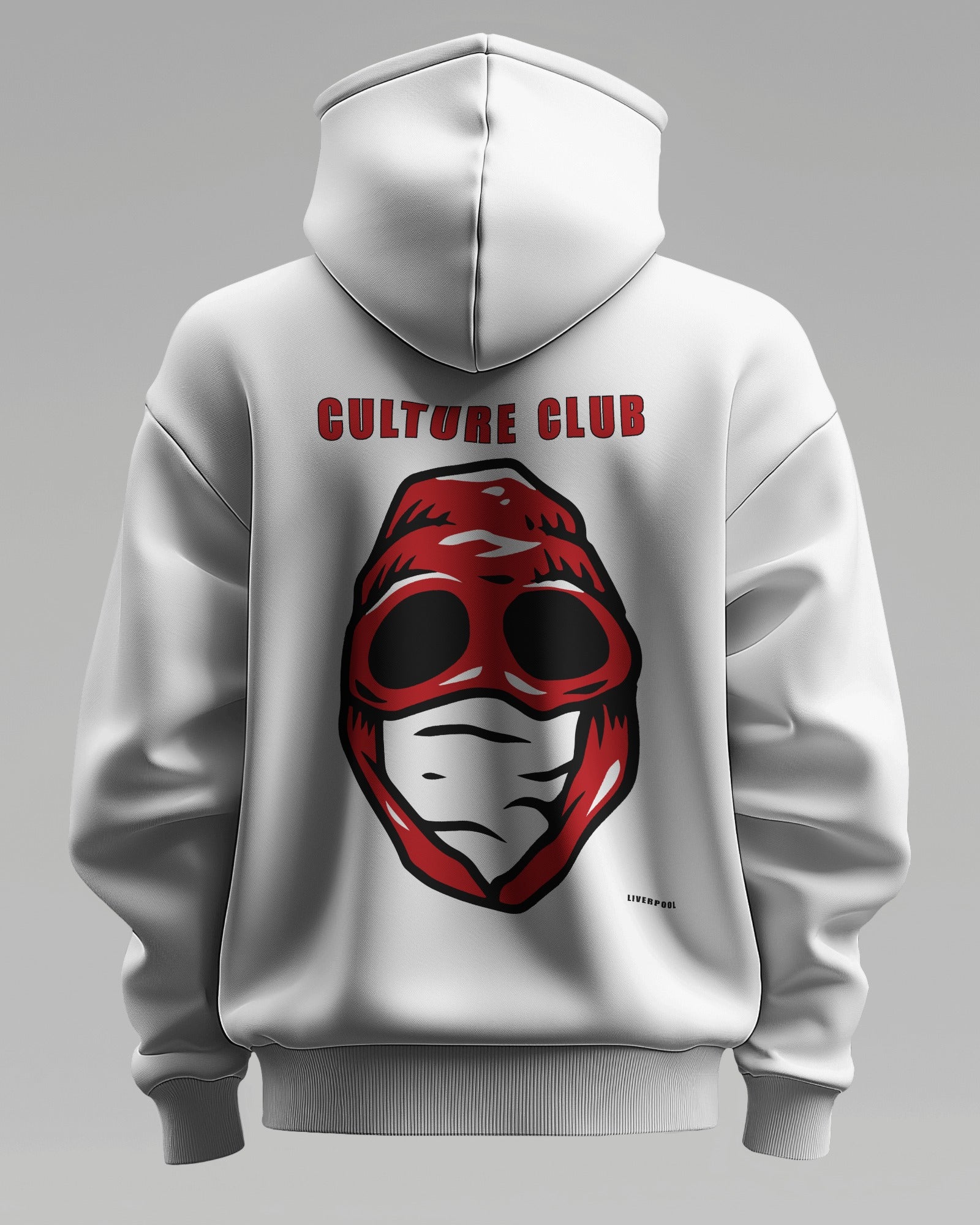 culture club liverpool the regional series hoodie loud edition - Red - Black Hoodie