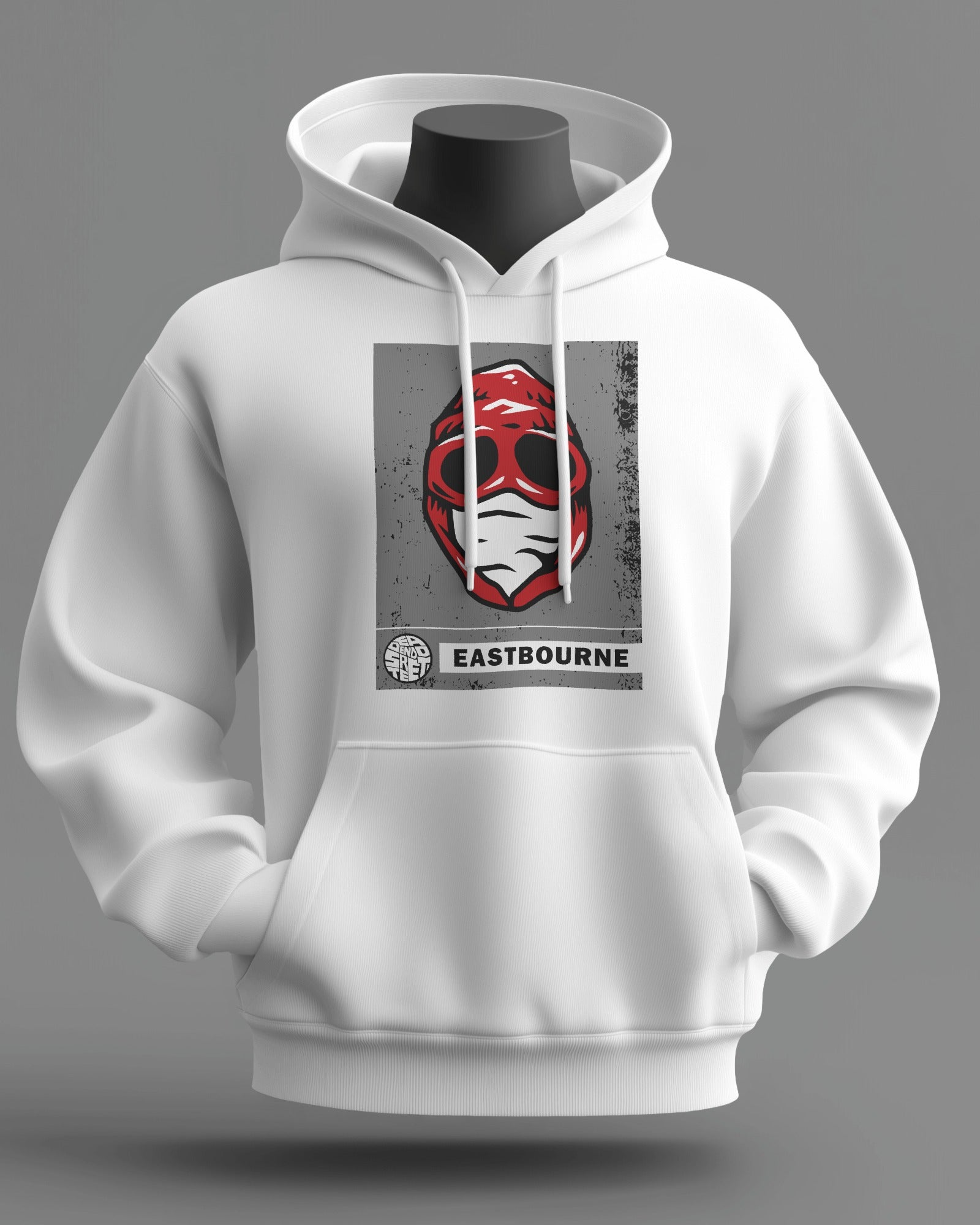 eastbourne the regional series midweight hoodie - white