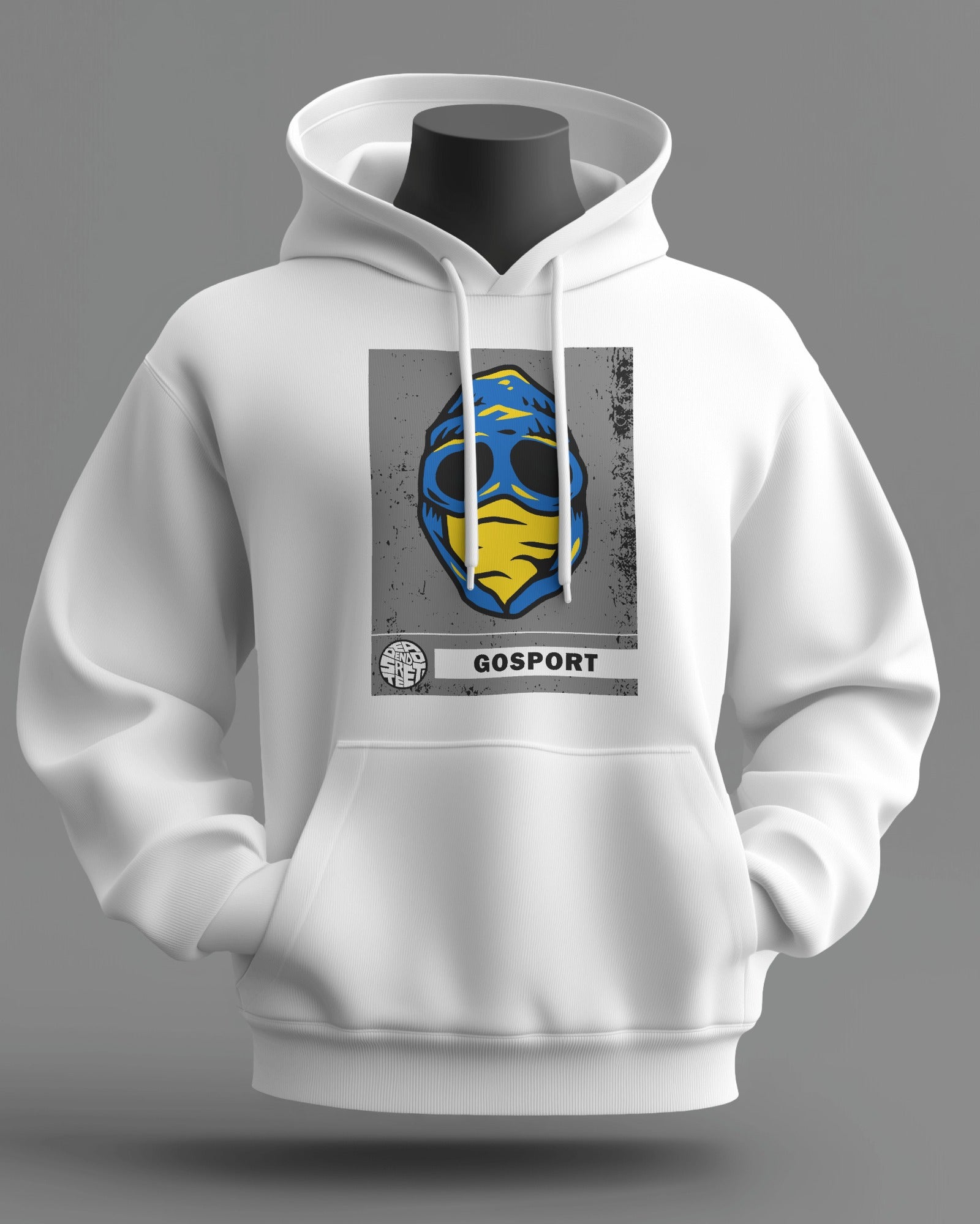 gosport the regional series midweight hoodie - white
