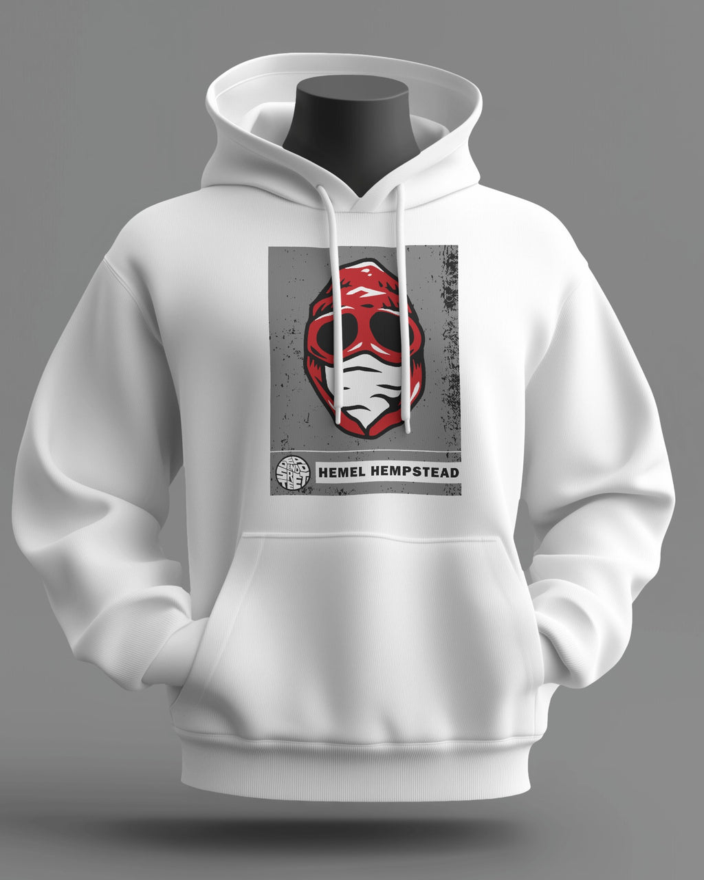 hemel hempstead the regional series midweight hoodie - white