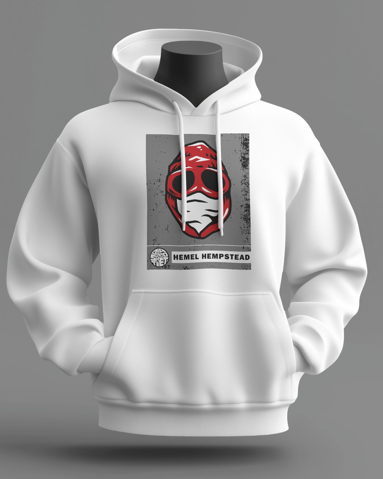 hemel hempstead the regional series midweight hoodie - white