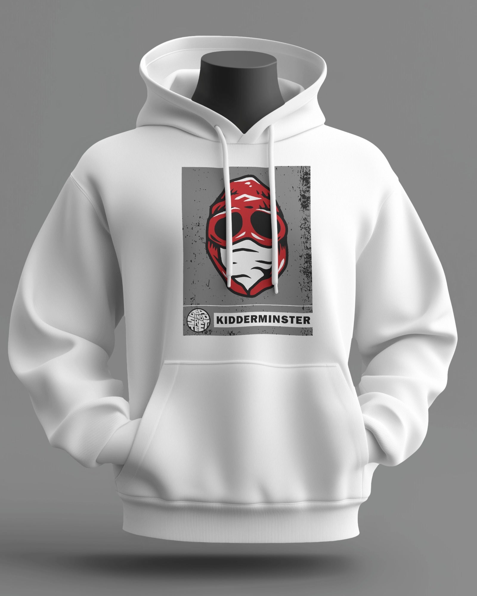 kidderminster the regional series midweight hoodie - white