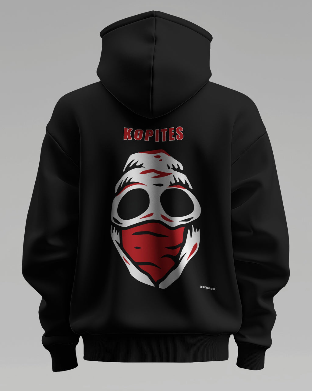kopites liverpool the regional series hoodie loud edition - White - Black Hoodie