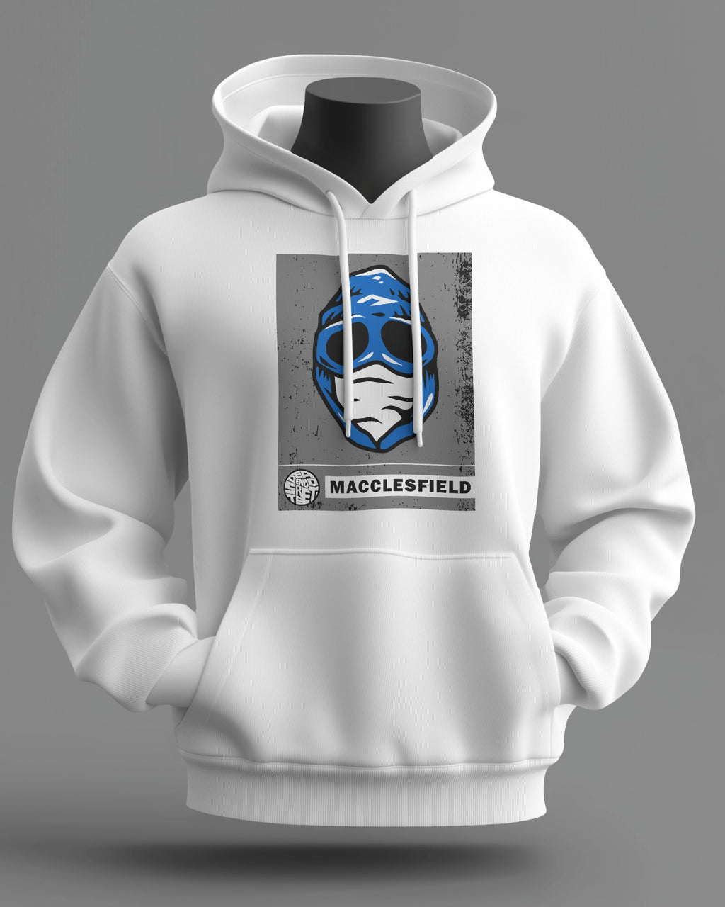 macclesfield the regional series midweight hoodie - white