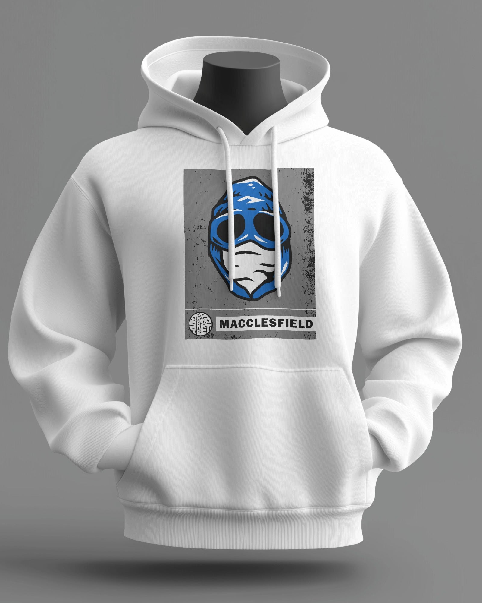 macclesfield the regional series midweight hoodie - white