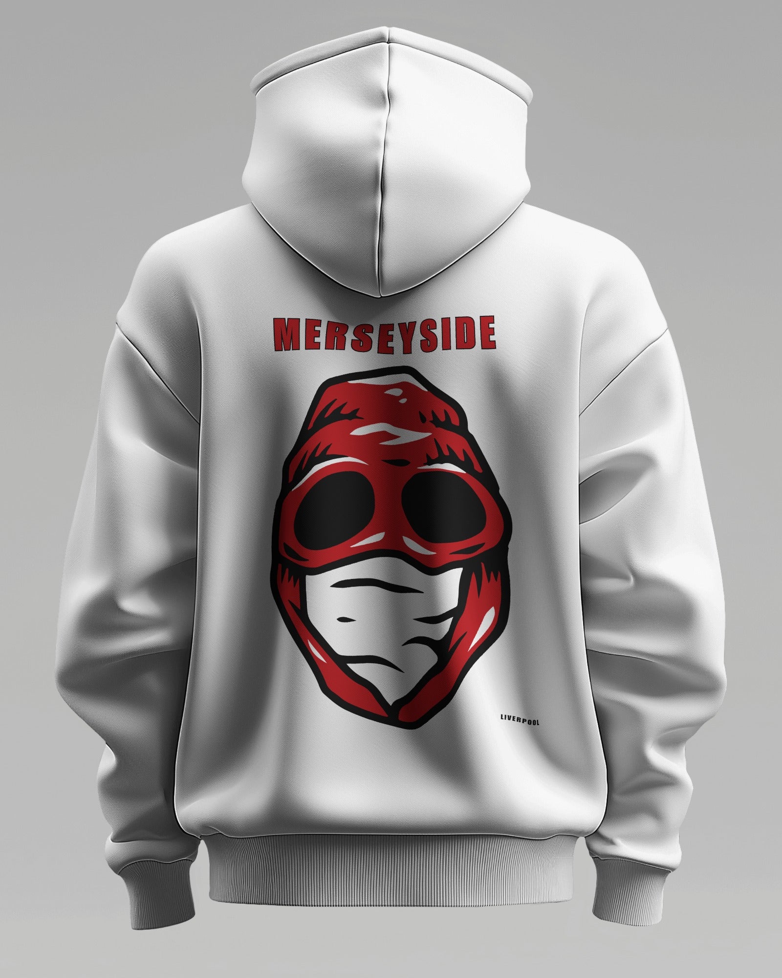 merseyside liverpool the regional series hoodie loud edition - White - Black Hoodie