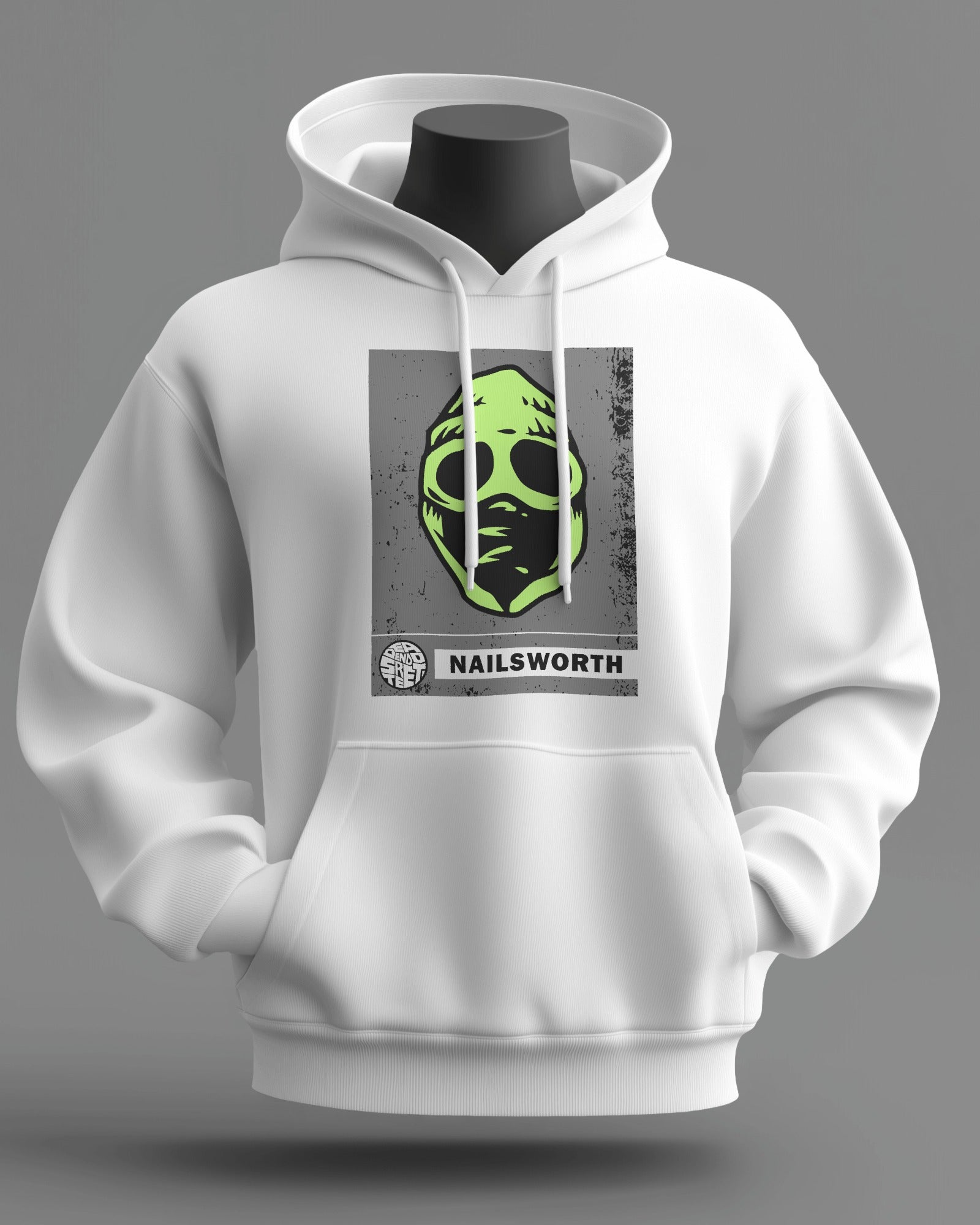 nailsworth the regional series midweight hoodie - white