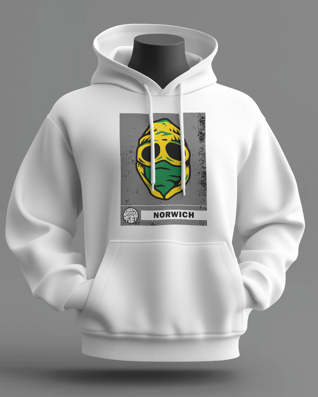 norwich the regional series midweight hoodie - white