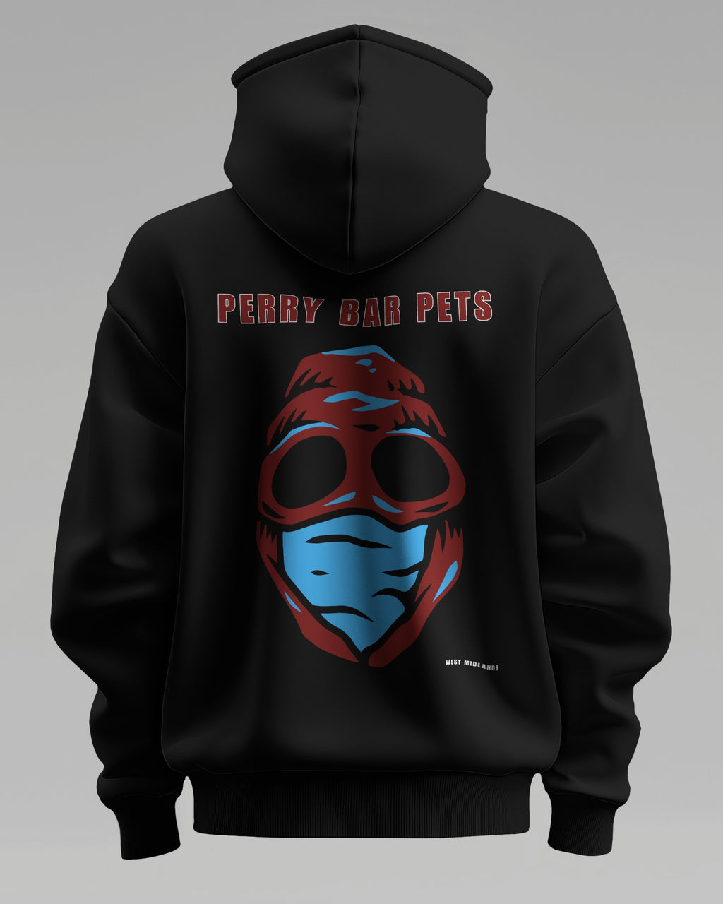 perry bar pets west midlands the regional series hoodie loud edition - Claret - Black Hoodie