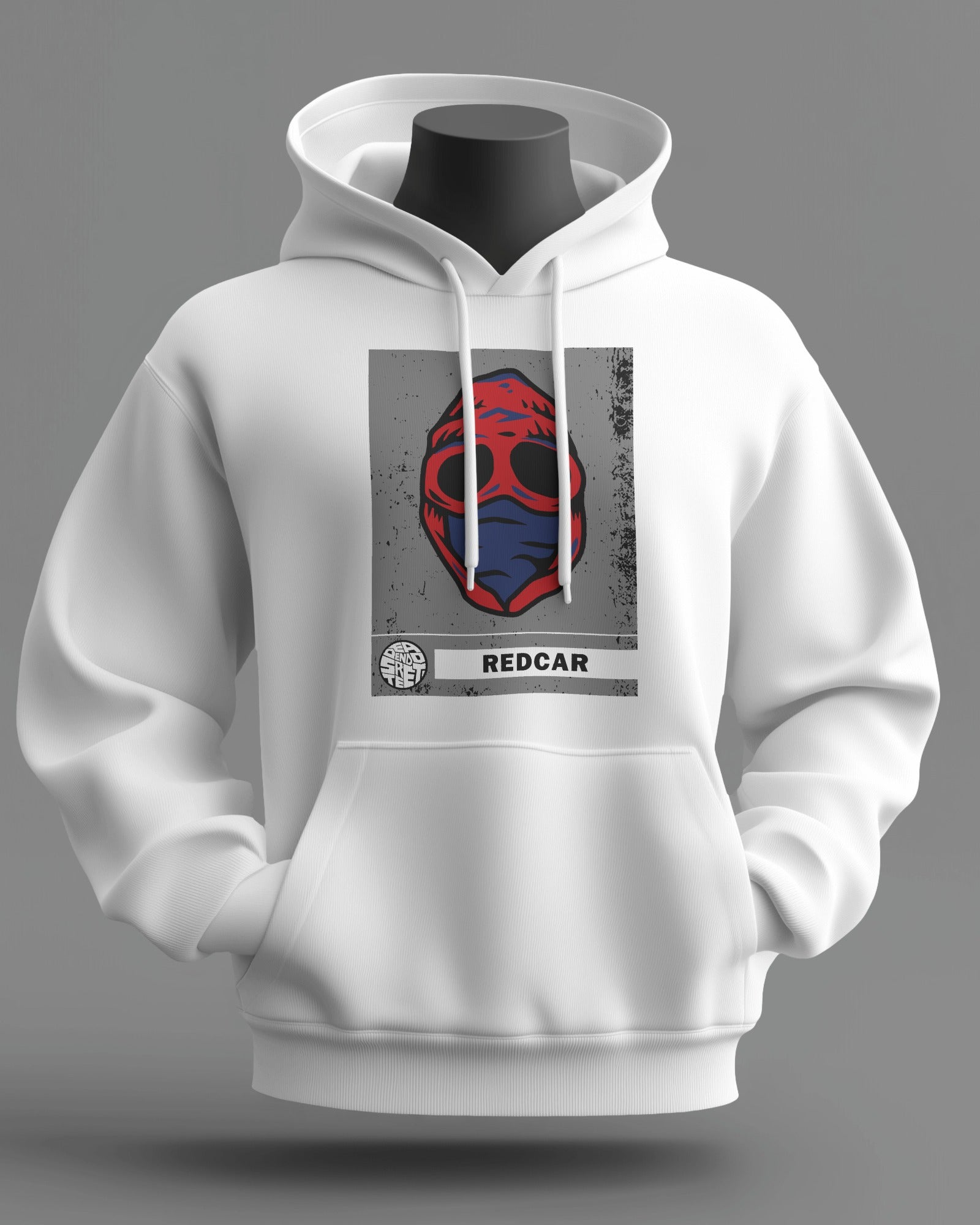 redcar the regional series midweight hoodie - white