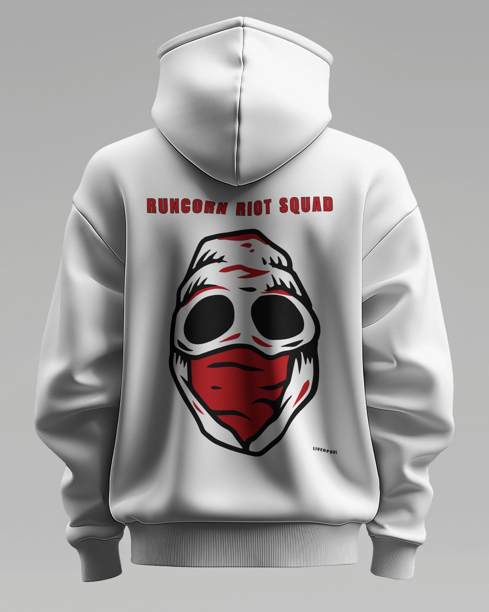runcorn riot squad liverpool the regional series hoodie loud edition - Red - Black Hoodie