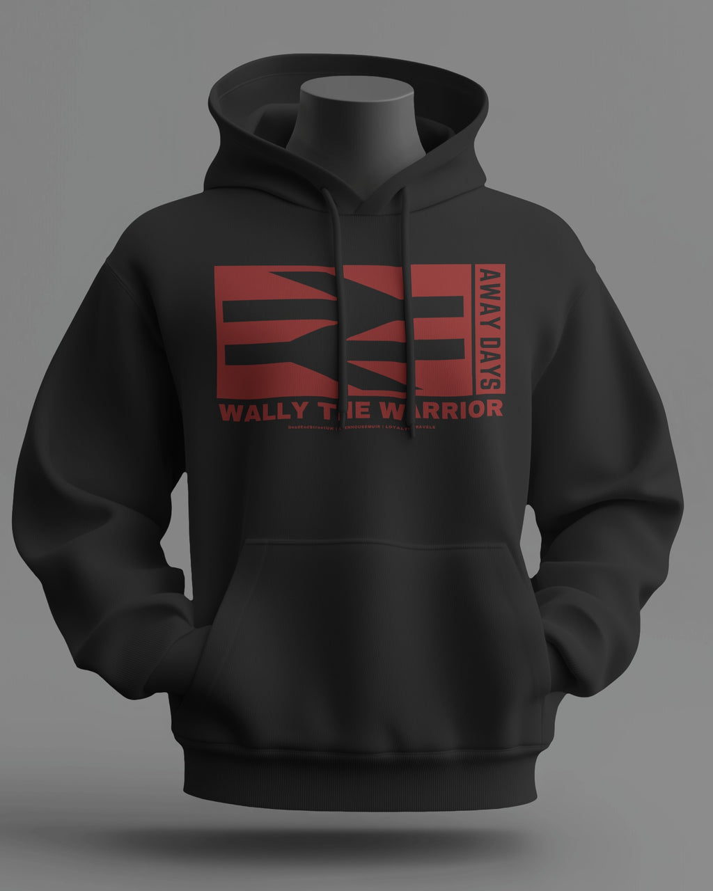WALLY THE WARRIOR Midweight Hoodie | Stenhousemuir | Loyalty Travels