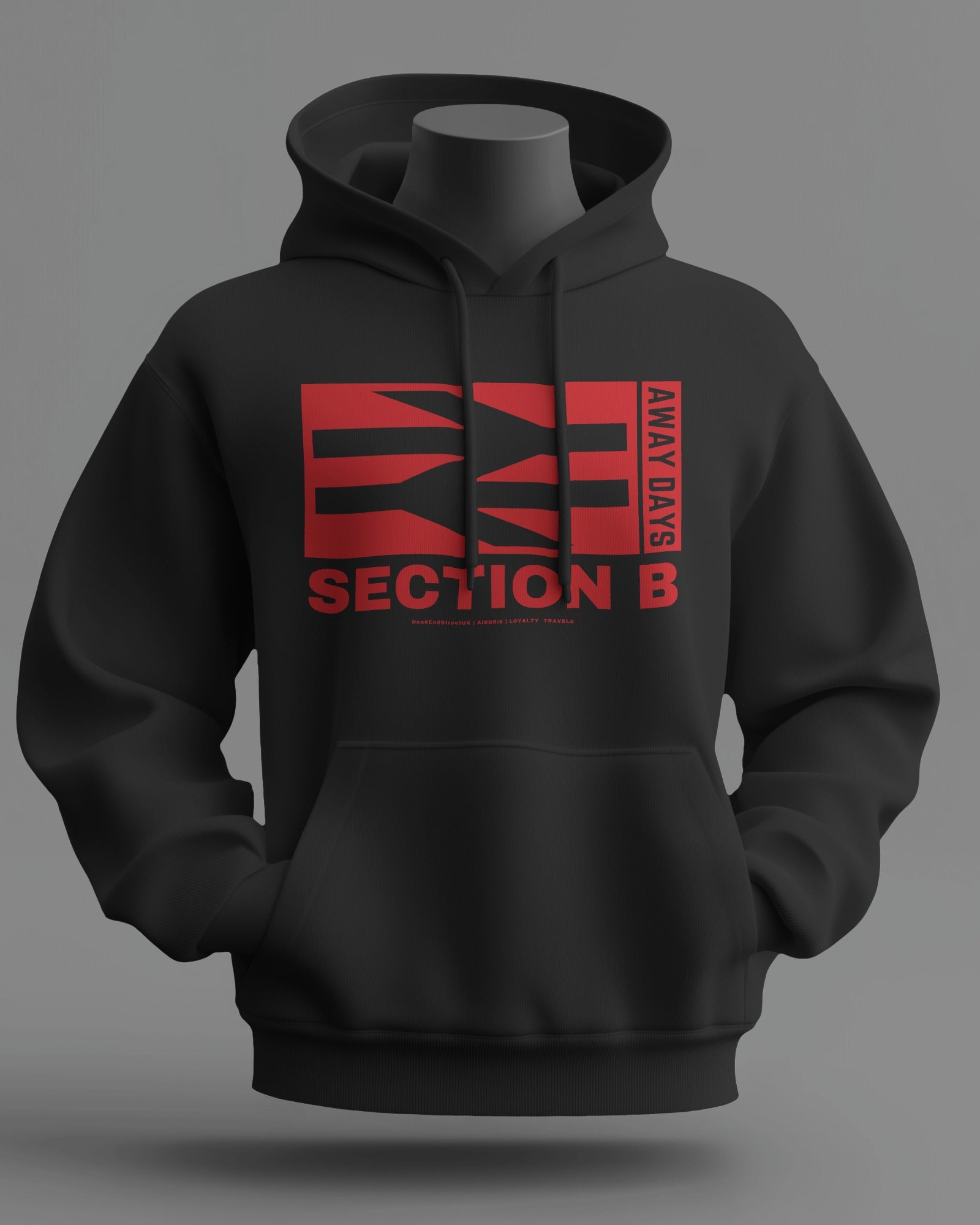 SECTION B Midweight Hoodie | Airdrie Hooligan Firm | Loyalty Travels