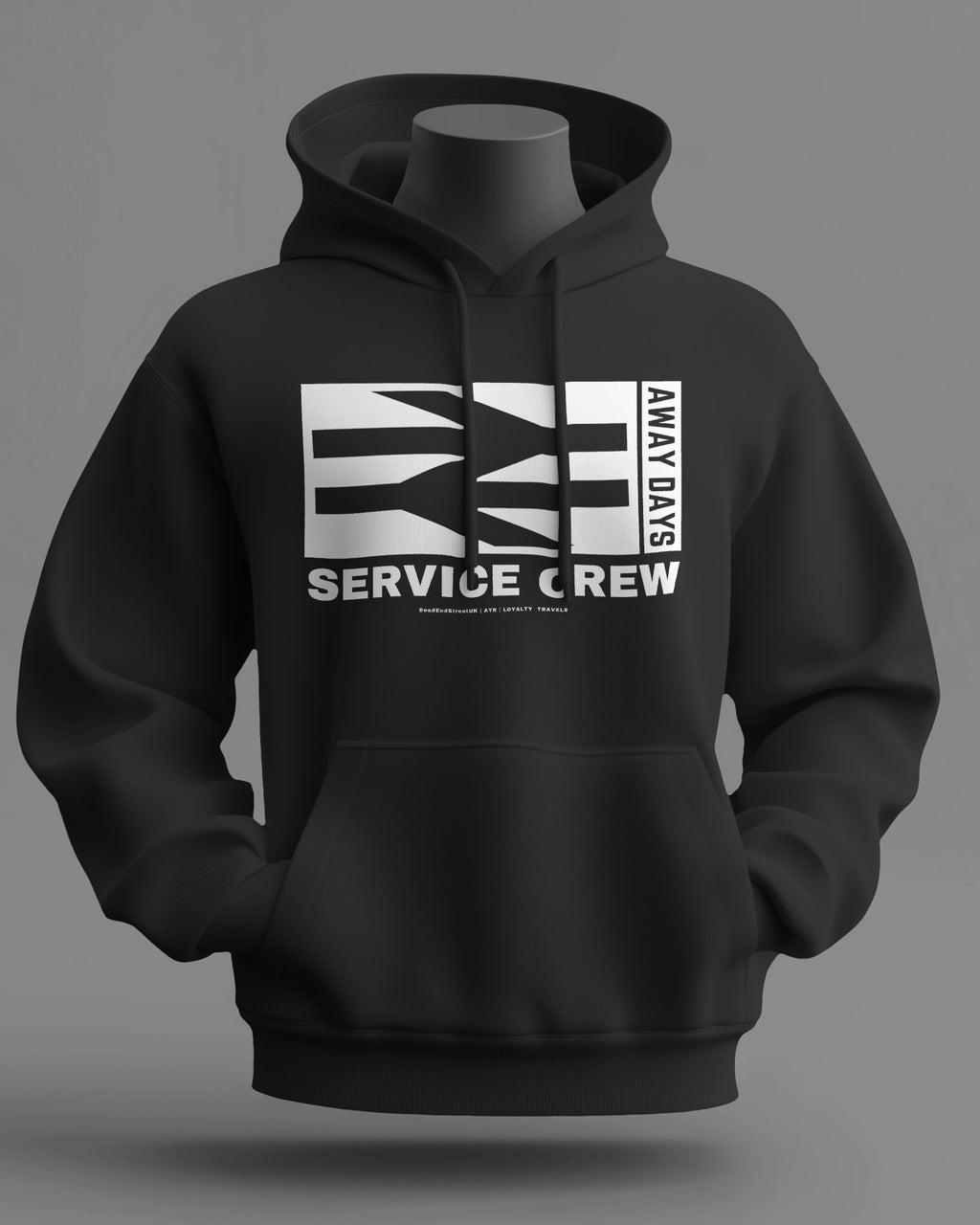 SERVICE CREW Midweight Hoodie | Ayr Hooligan Firm | Loyalty Travels