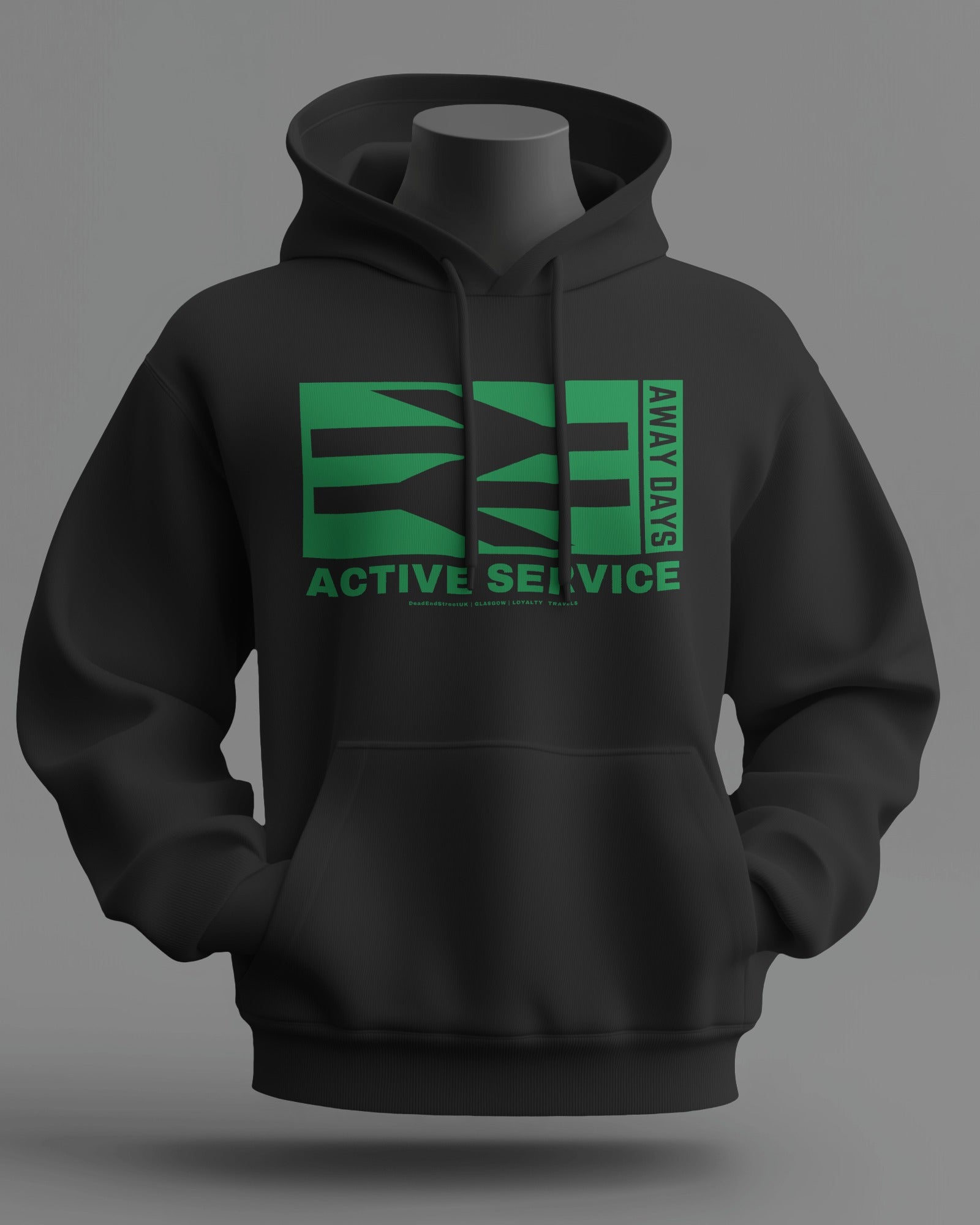 ACTIVE SERVICE Midweight Hoodie | Celtic Hooligan Firm | Loyalty Travels