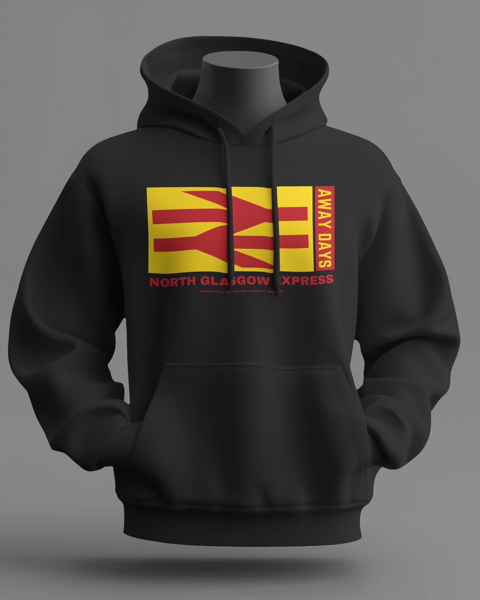 NORTH GLASGOW EXPRESS Midweight Hoodie | Partick Hooligan Firm | Loyalty Travels