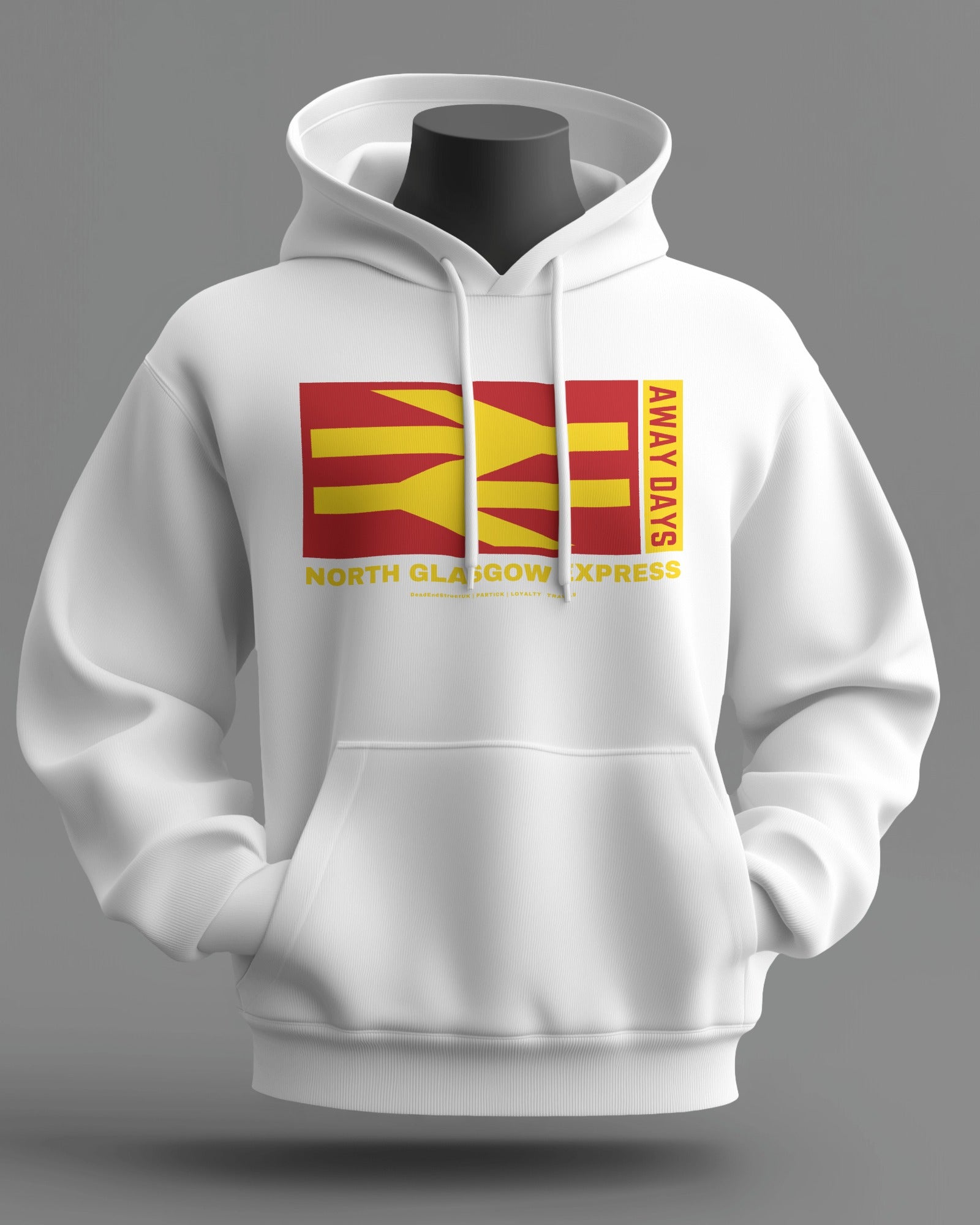 NORTH GLASGOW EXPRESS Midweight Hoodie | Partick Hooligan Firm | Loyalty Travels