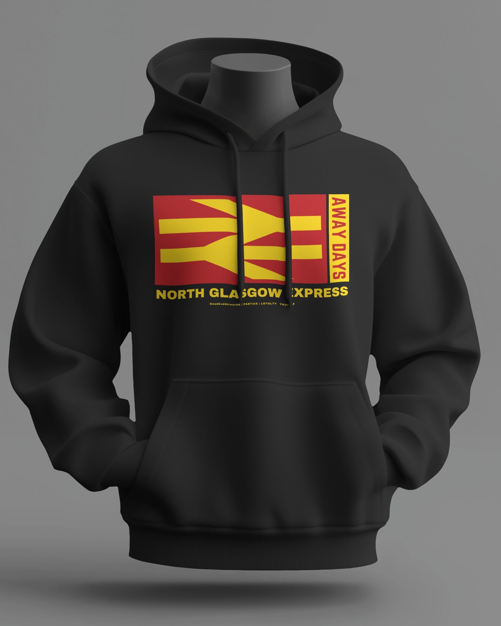 NORTH GLASGOW EXPRESS Midweight Hoodie | Partick Hooligan Firm | Loyalty Travels