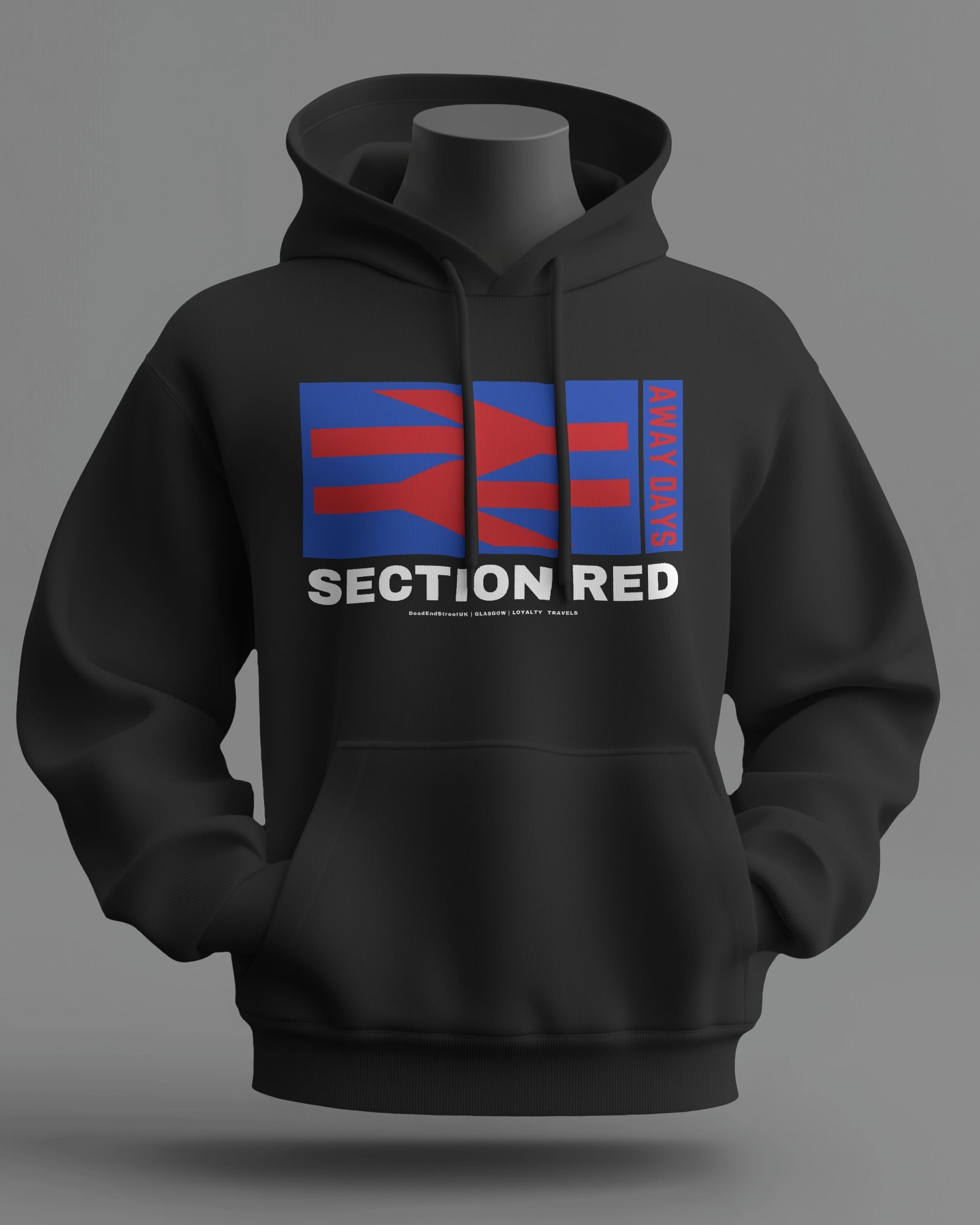 SECTION RED Midweight Hoodie | Rangers Hooligan Firm | Loyalty Travels