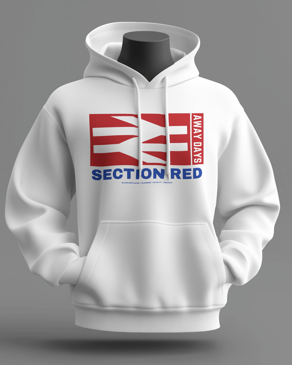 SECTION RED Midweight Hoodie | Rangers Hooligan Firm | Loyalty Travels