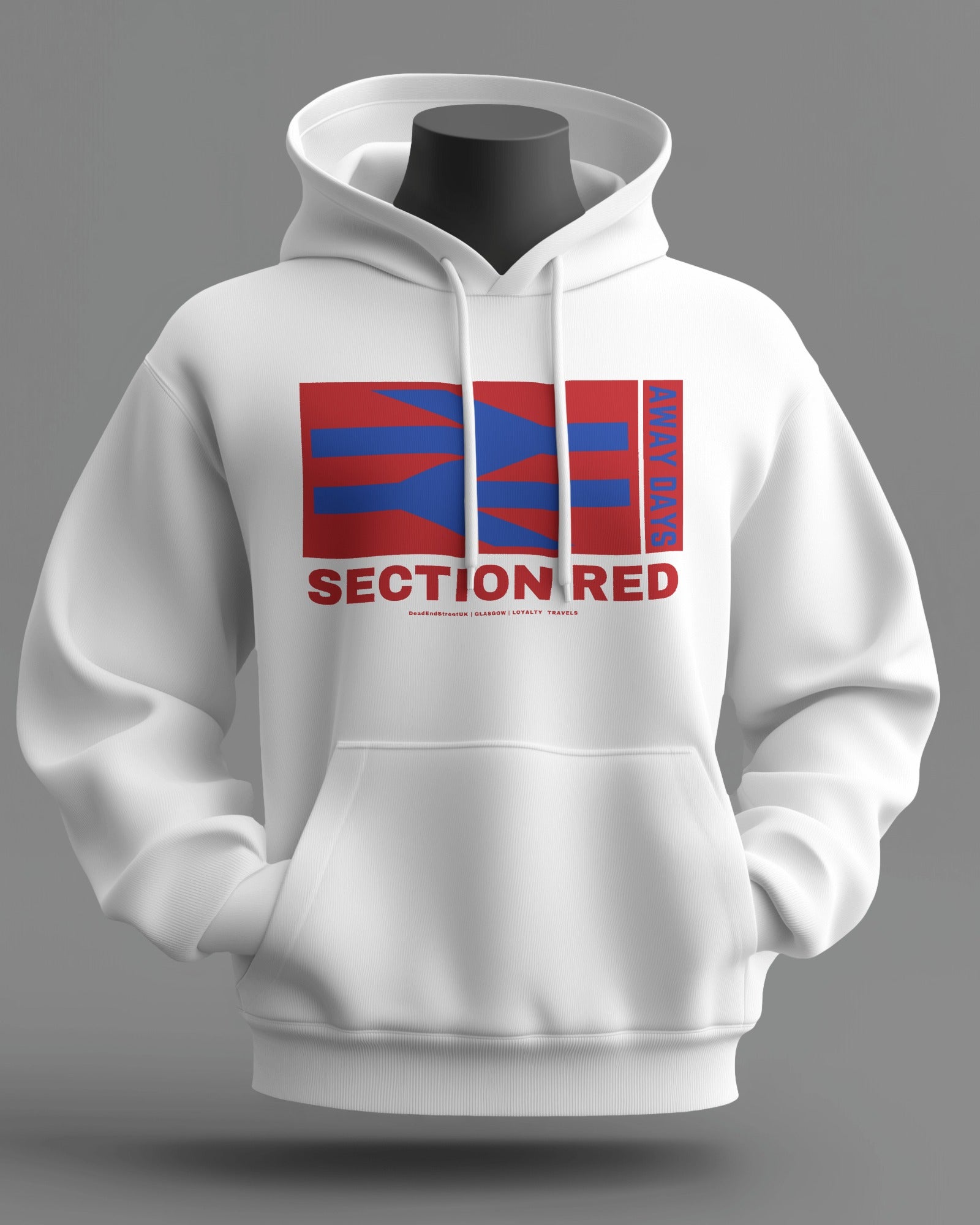 SECTION RED Midweight Hoodie | Rangers Hooligan Firm | Loyalty Travels