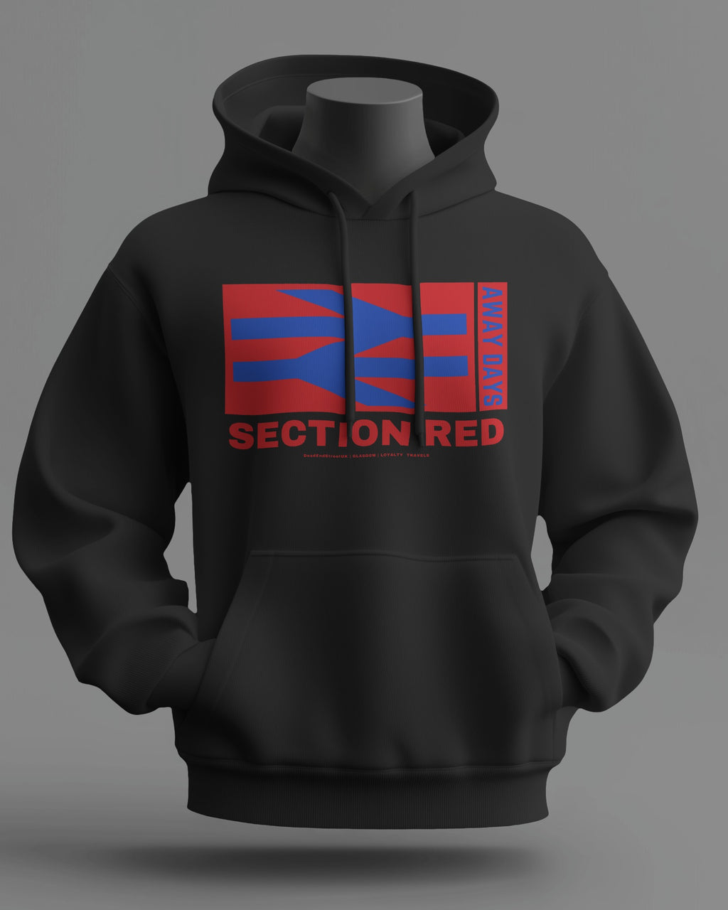 SECTION RED Midweight Hoodie | Rangers Hooligan Firm | Loyalty Travels