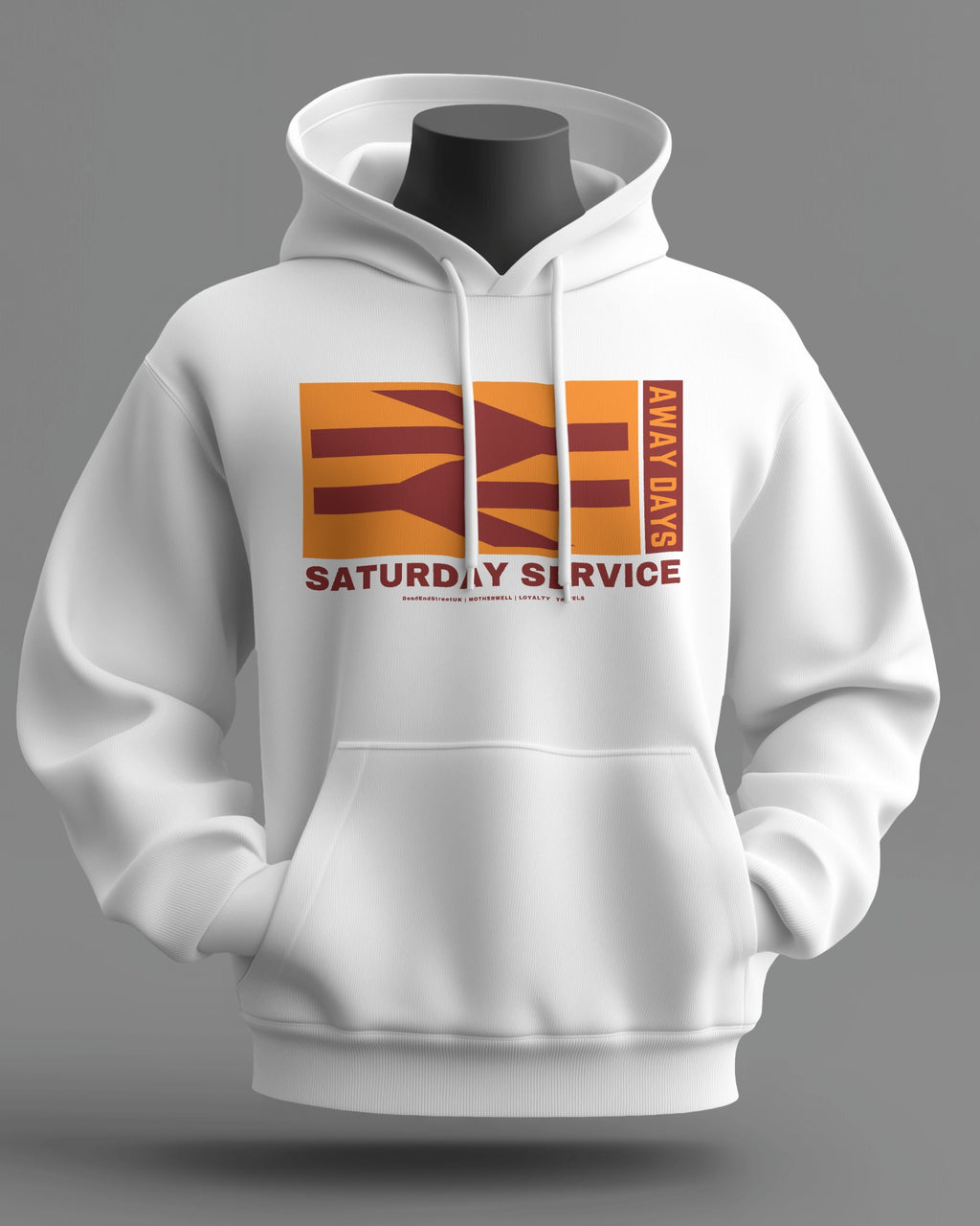 SATURDAY SERVICE Midweight Hoodie | Motherwell Hooligan Firm | Loyalty Travels