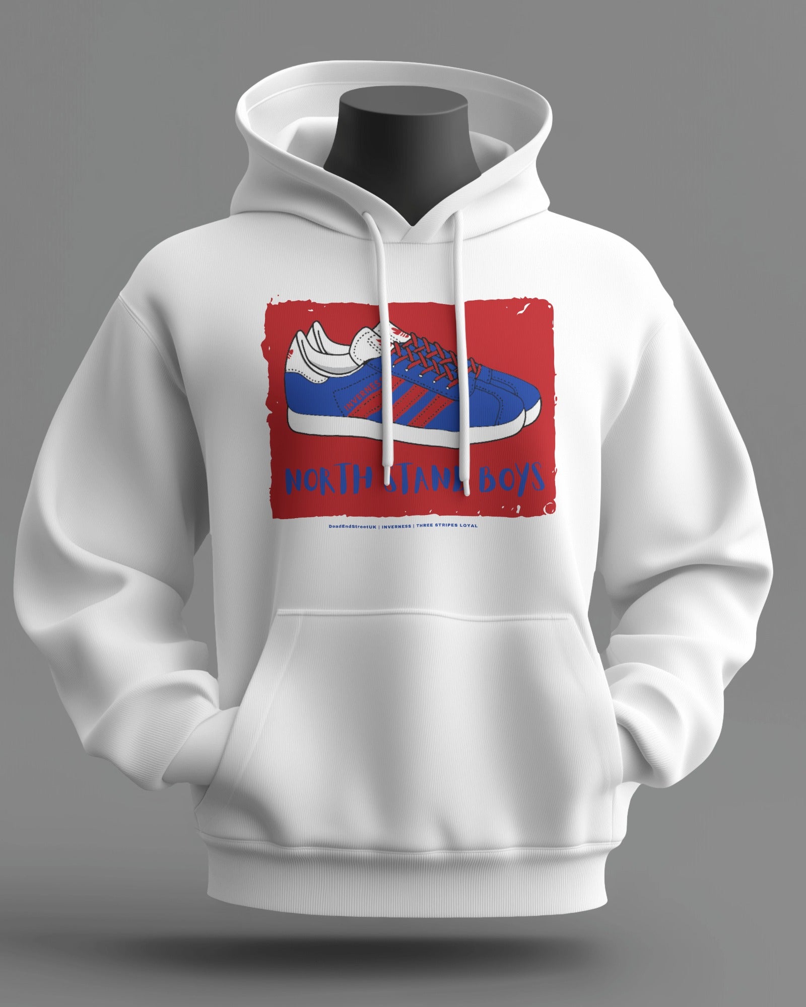 NORTH STAND BOYS Midweight Hoodie | Inverness Hooligan Firm | Three Stripes Loyal