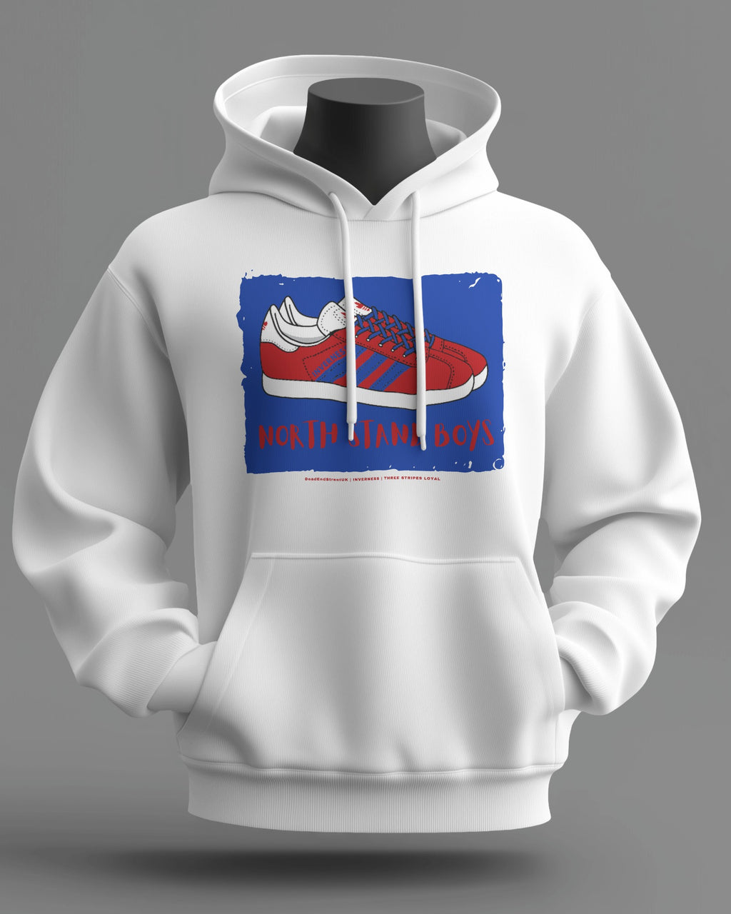 NORTH STAND BOYS Midweight Hoodie | Inverness Hooligan Firm | Three Stripes Loyal