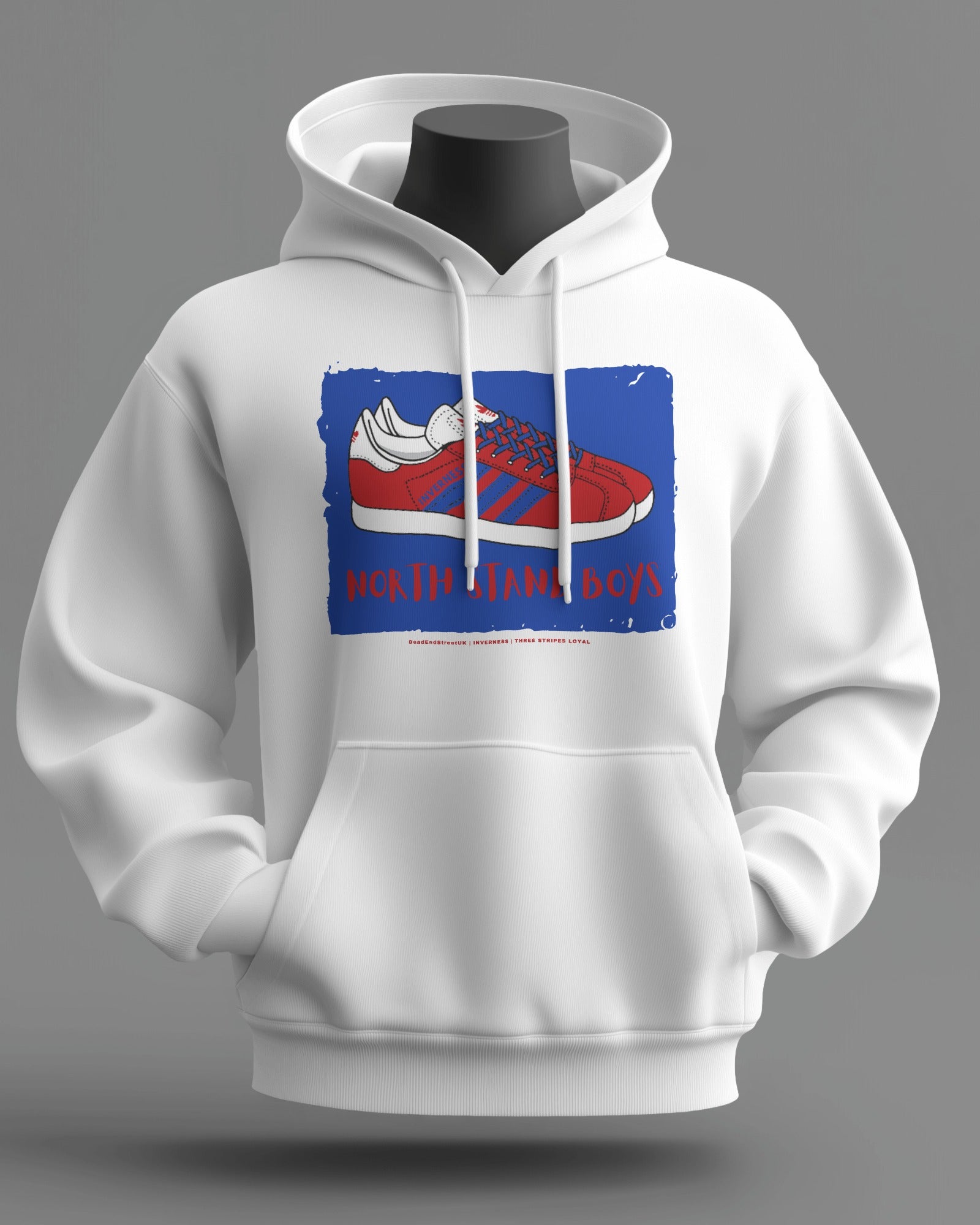 NORTH STAND BOYS Midweight Hoodie | Inverness Hooligan Firm | Three Stripes Loyal
