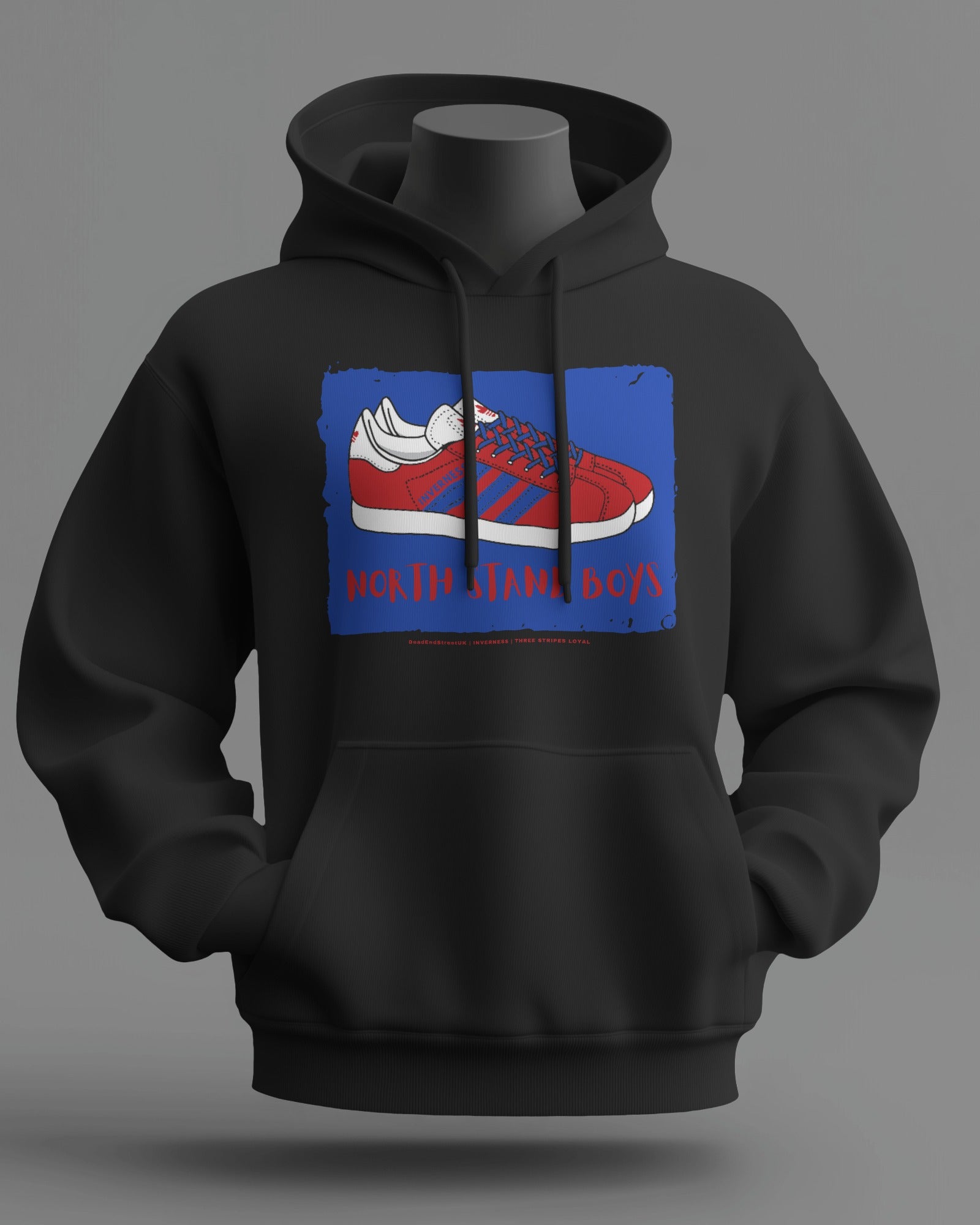 NORTH STAND BOYS Midweight Hoodie | Inverness Hooligan Firm | Three Stripes Loyal