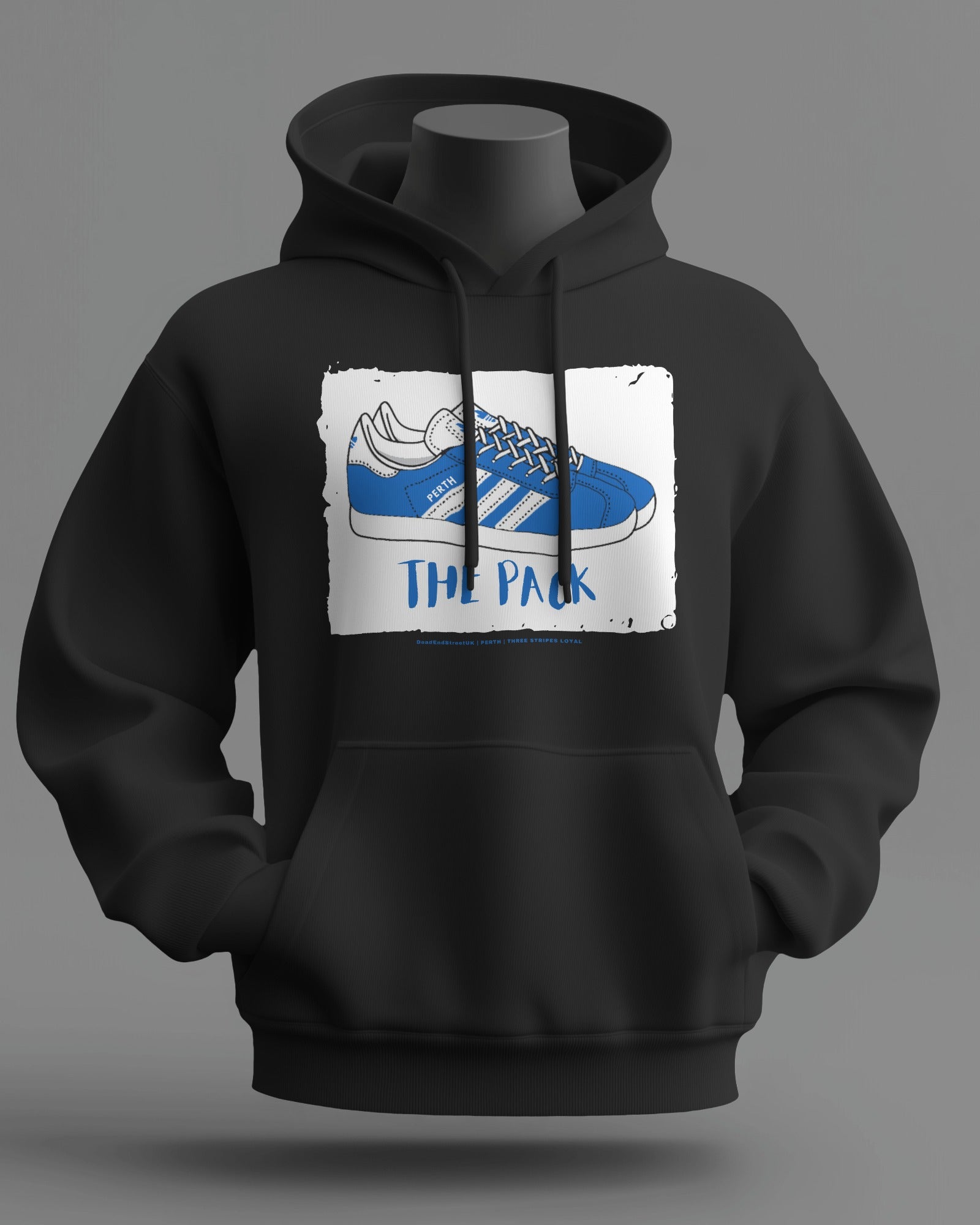 THE PACK Midweight Hoodie | St Johnstone Hooligan Firm | Three Stripes Loyal