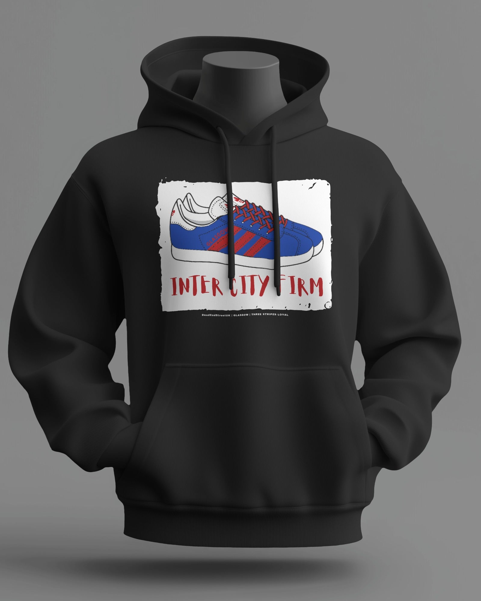 INTER CITY FIRM Midweight Hoodie | Rangers Hooligan Firm | Three Stripes Loyal