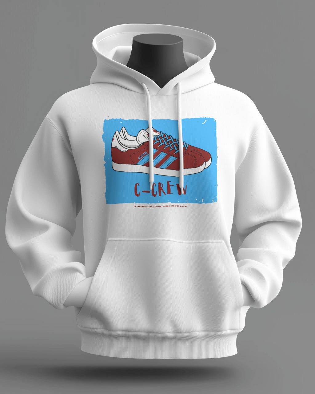 C-CREW Midweight Hoodie | Aston Hooligan Firm West Midlands | Three Stripes Loyal