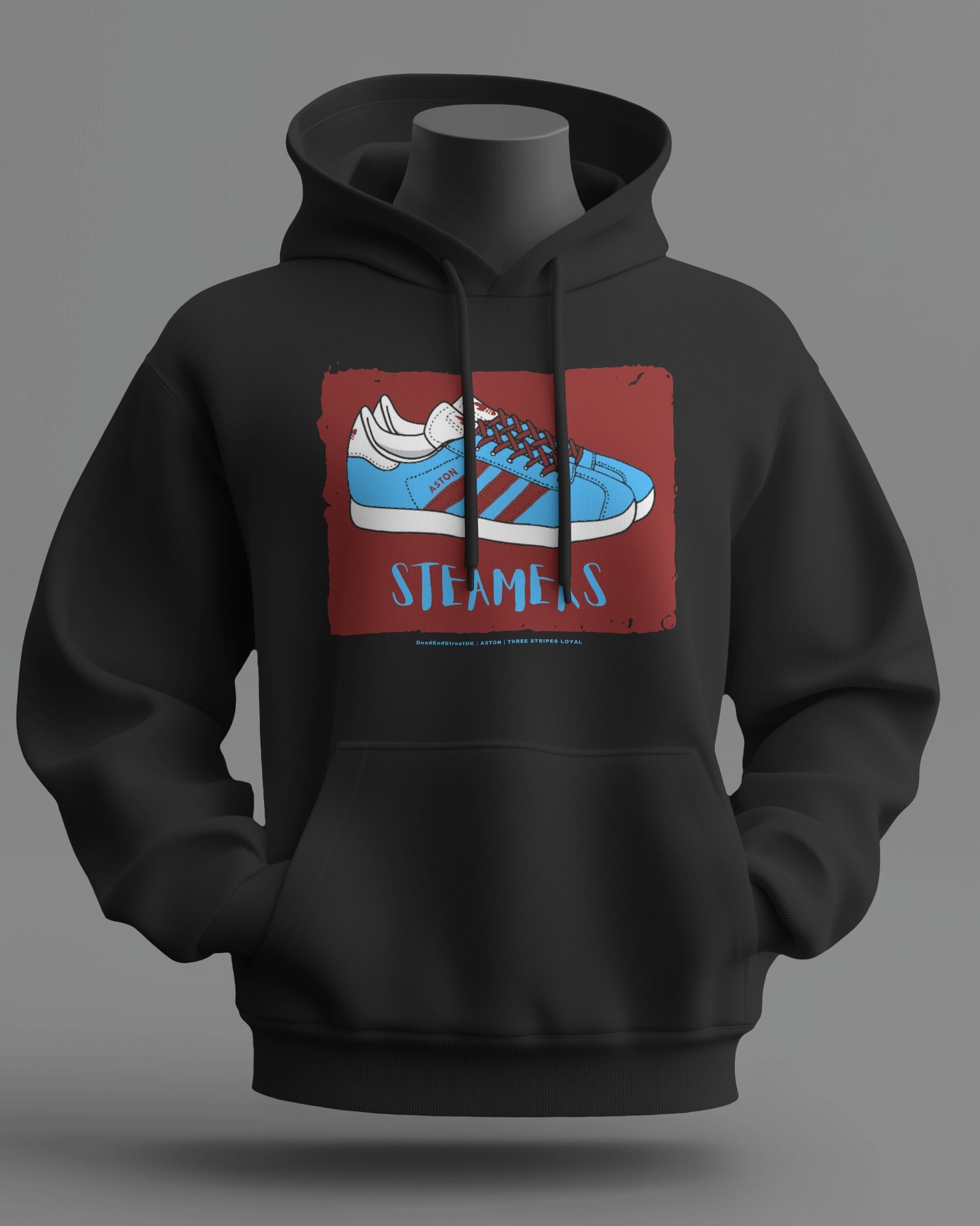 STEAMERS Midweight Hoodie | Aston Hooligan Firm West Midlands | Three Stripes Loyal