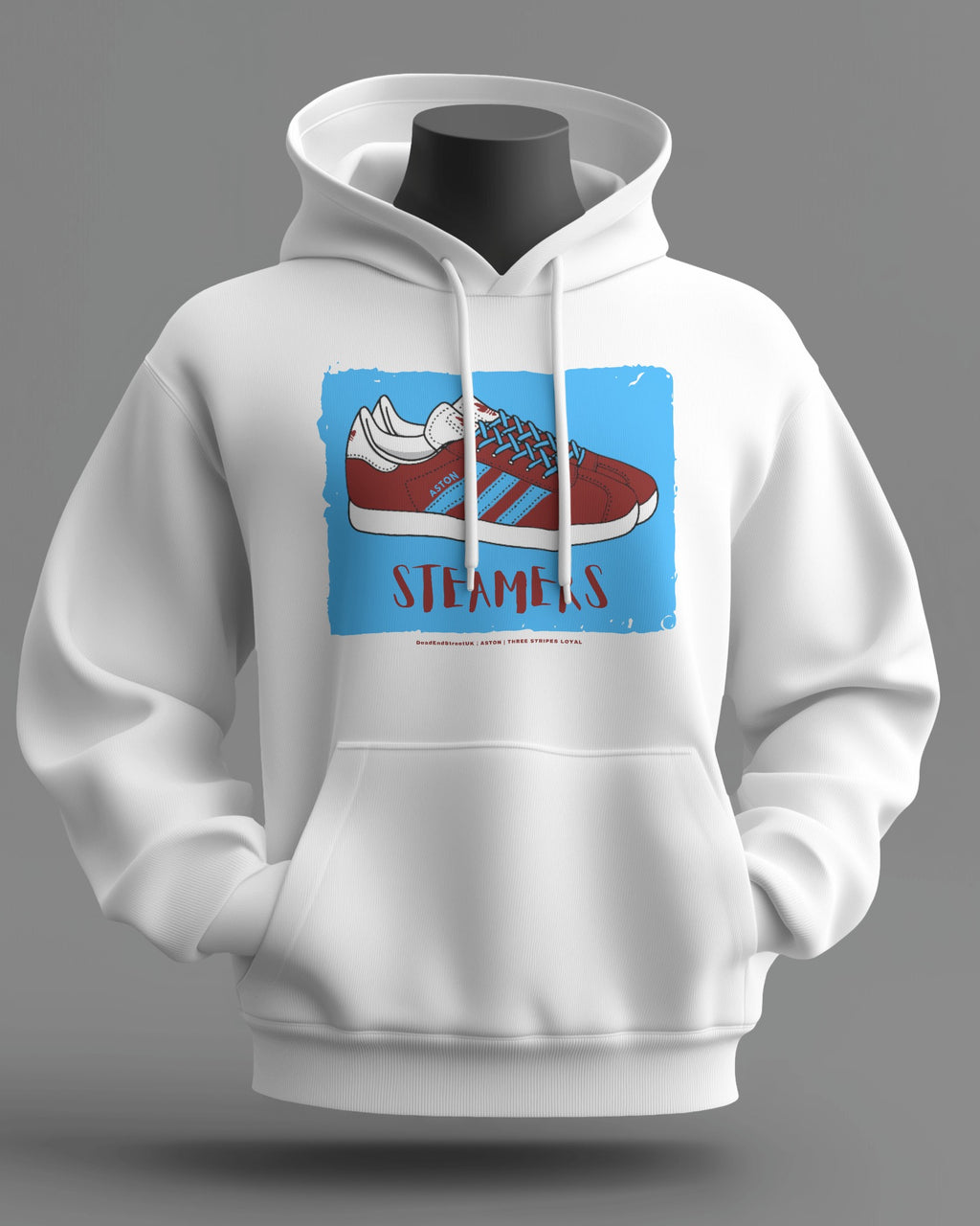 STEAMERS Midweight Hoodie | Aston Hooligan Firm West Midlands | Three Stripes Loyal