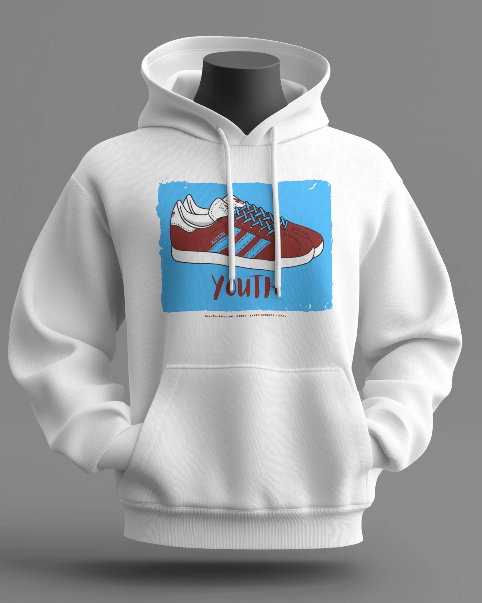 ASTON YOUTH Midweight Hoodie | Hooligan Firm West Midlands | Three Stripes Loyal