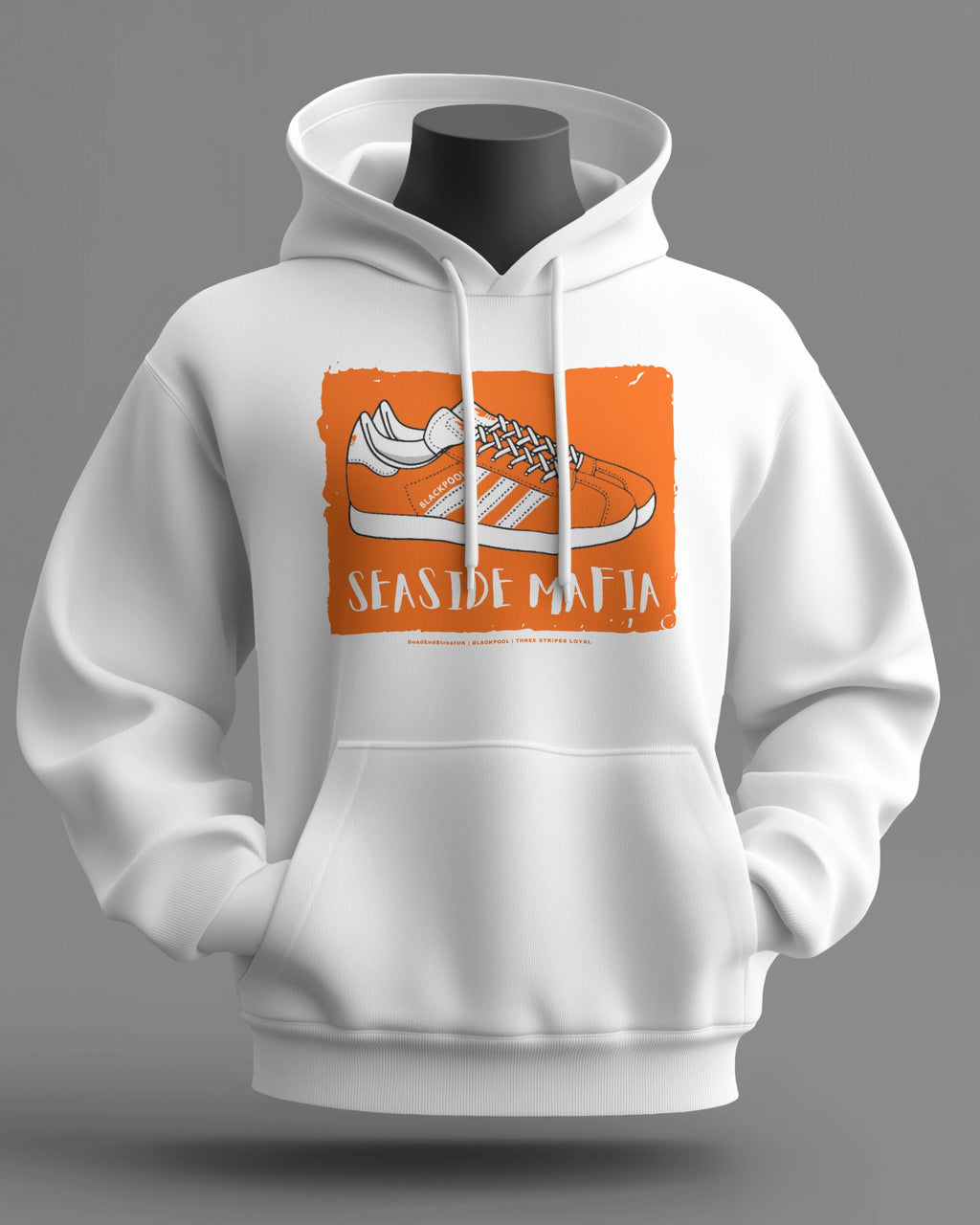 SEASIDE MAFIA Midweight Hoodie | Blackpool Hooligan Firm | Three Stripes