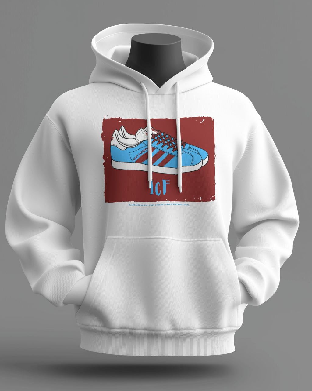 ICF Midweight Hoodie | West Ham Hooligan Firm | Three Stripes Loyal